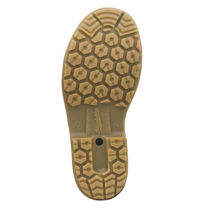 sole of blundstone white gumboot
