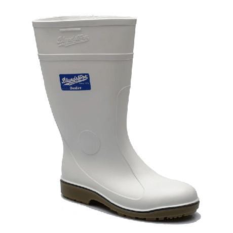 white blundstone gumboot