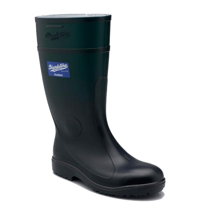 green blundstone gumboot