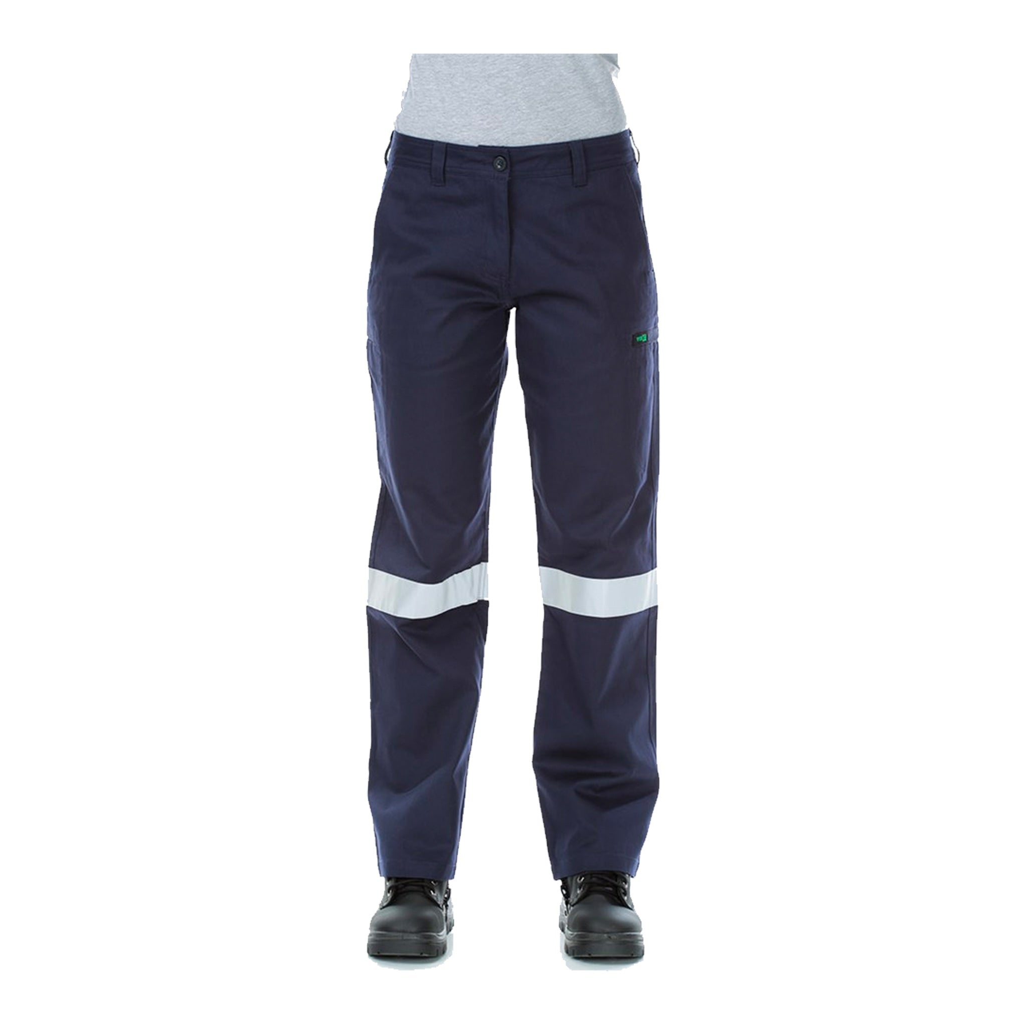ladies lightweight cotton drill taped cargo pants