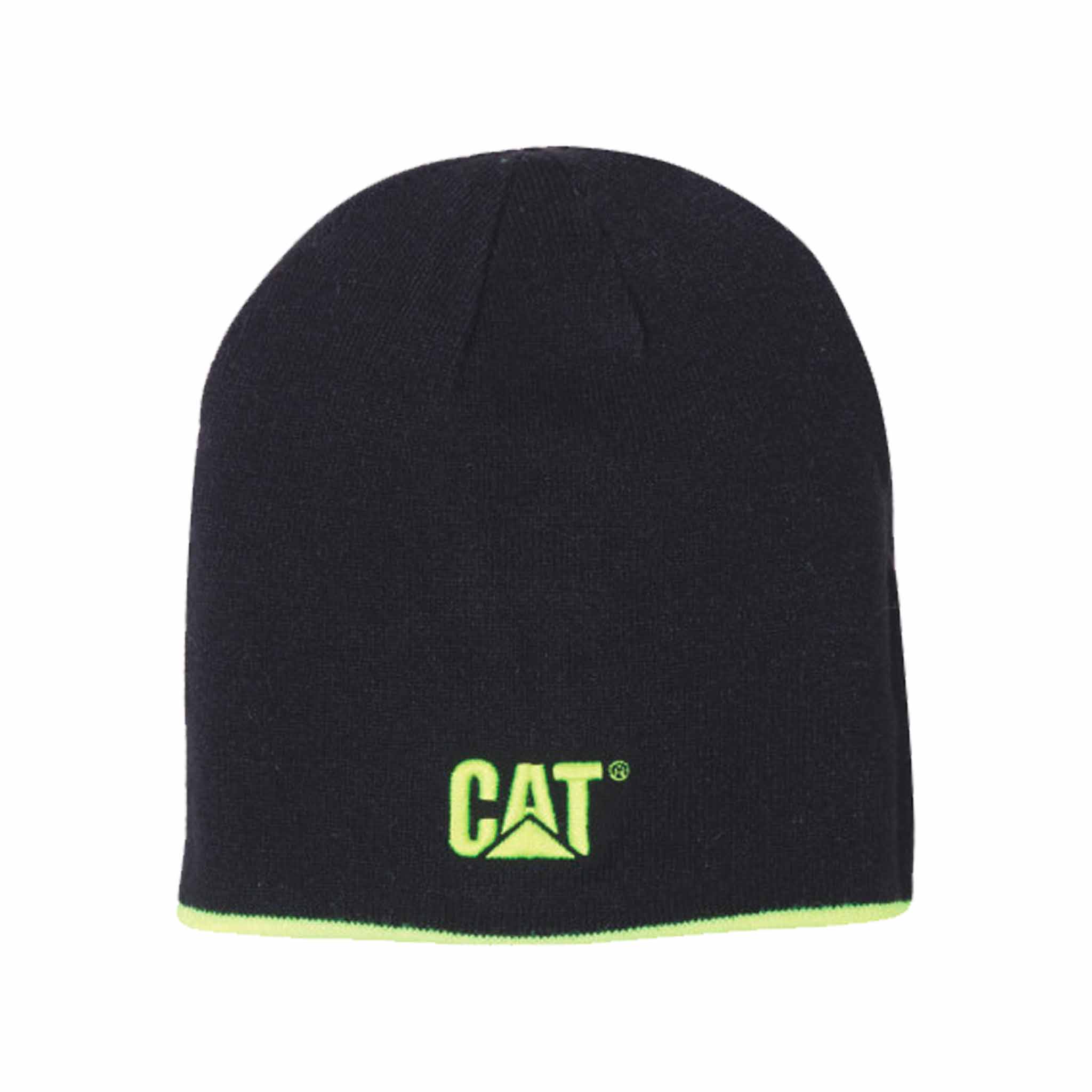 cat reversible logo beanie black side