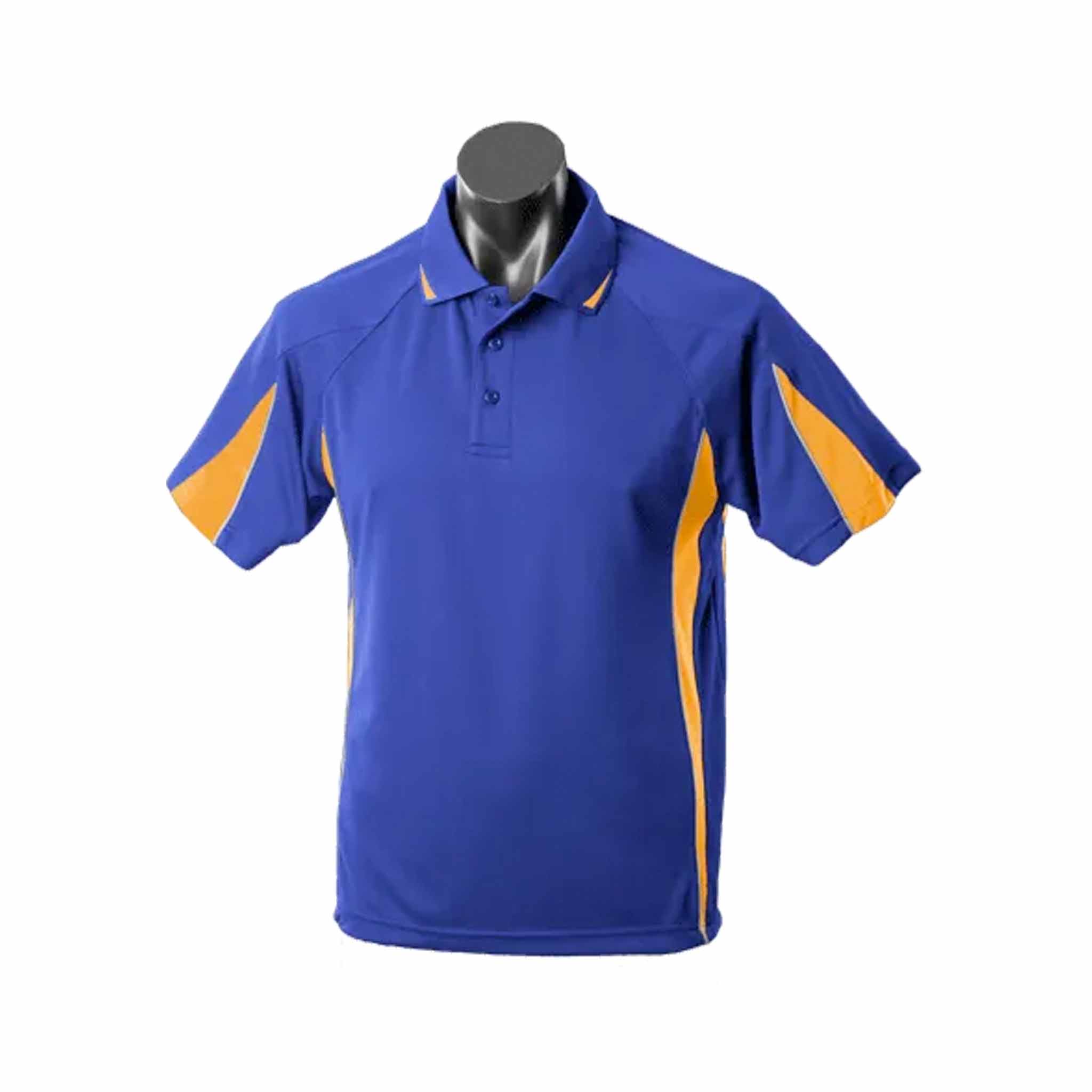 aussie pacific eureka mens polo in royal gold
