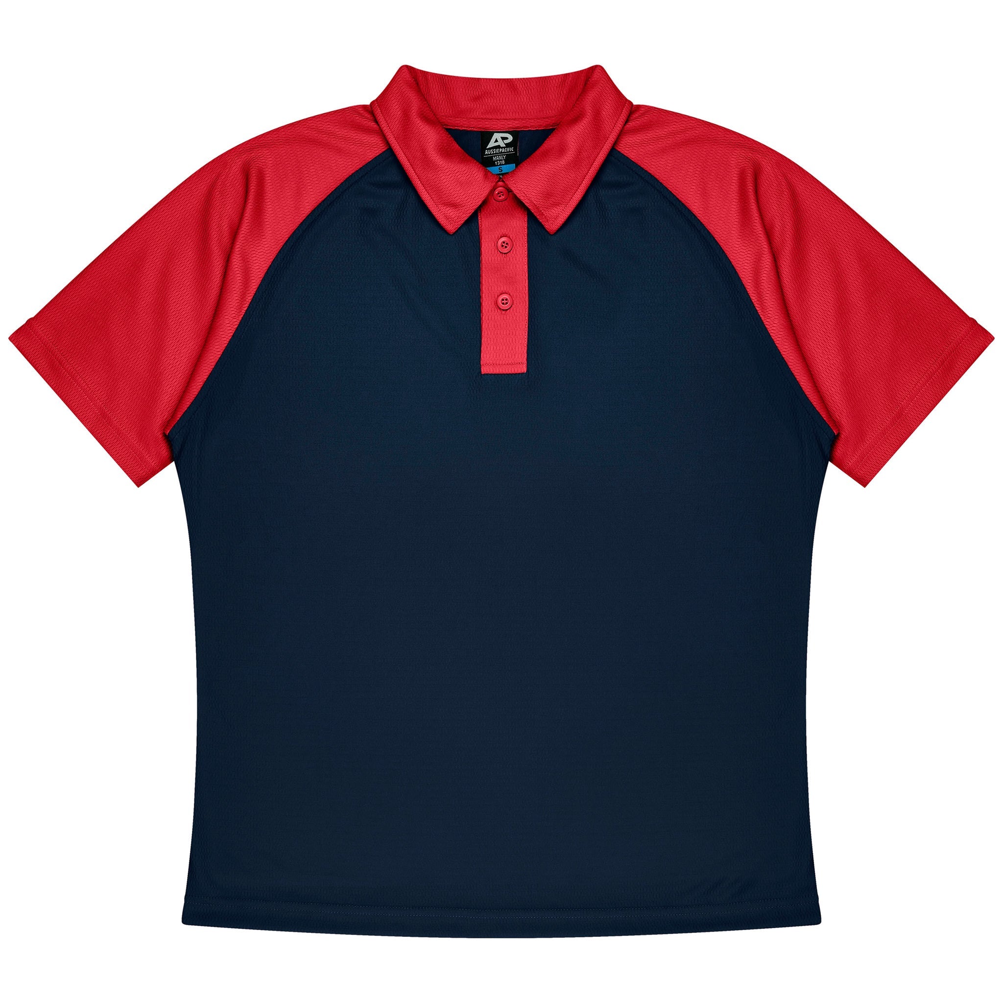 aussie pacific manly mens polo in navy red