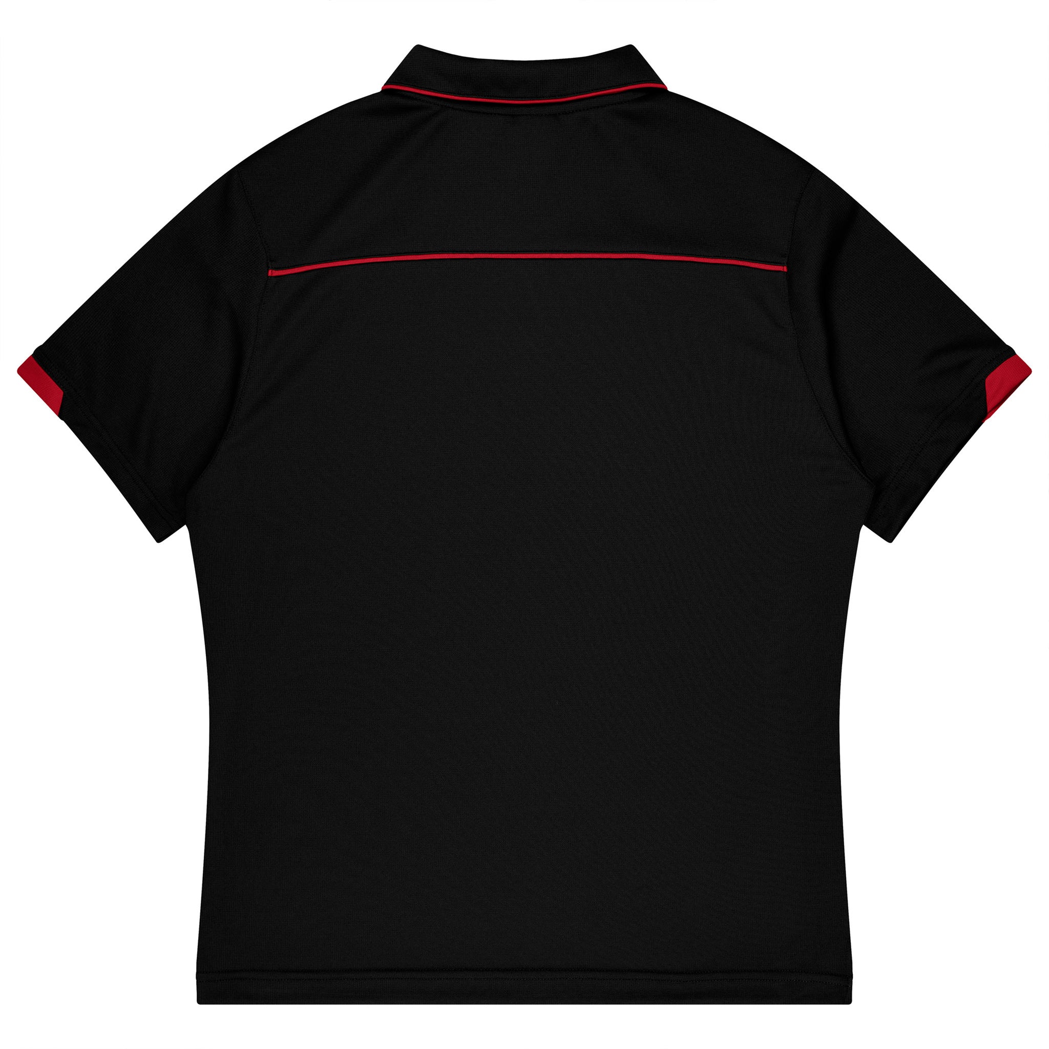 aussie pacific currumbin mens polos in black red