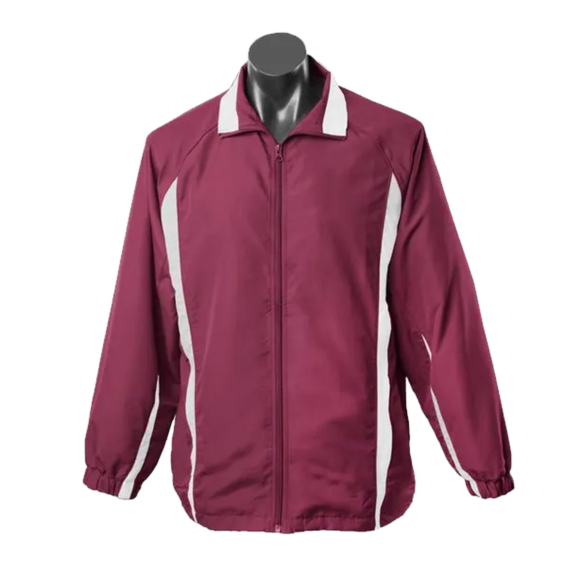 aussie pacific eureka mens tracktops in maroon white