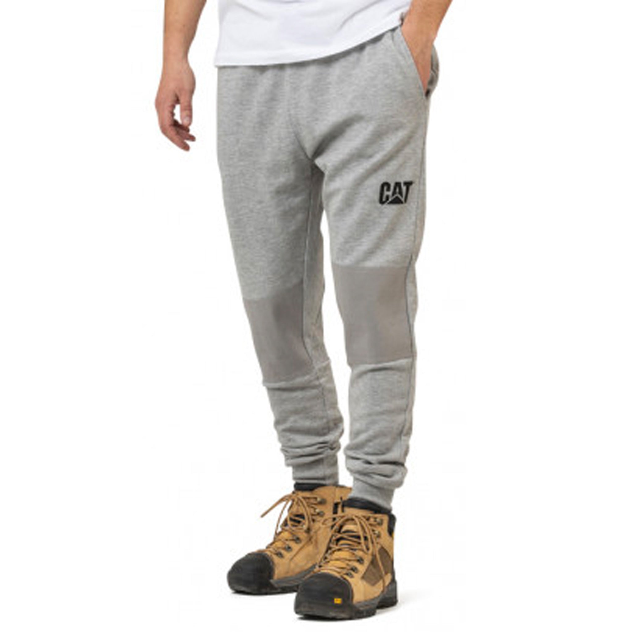 cat workwear track pants in grey