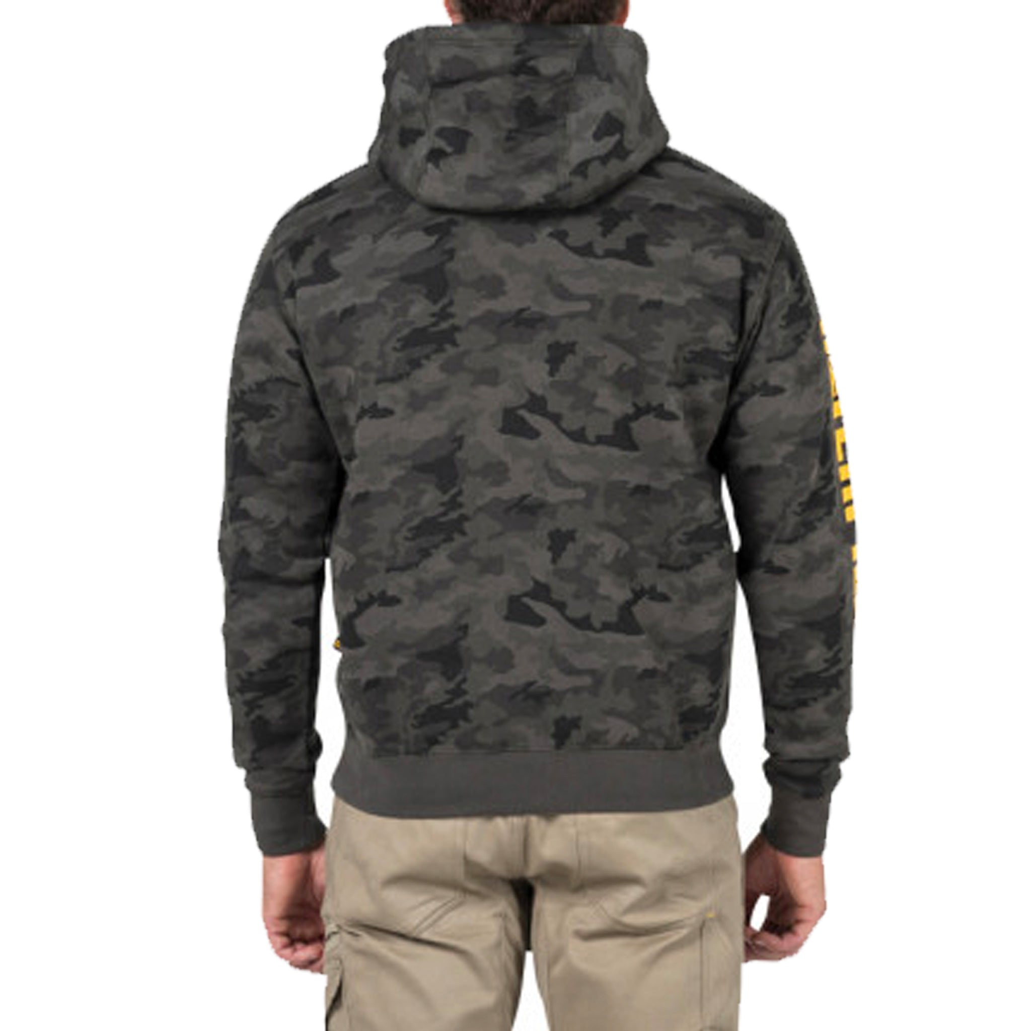 cat workwear hoodie in night camouflage