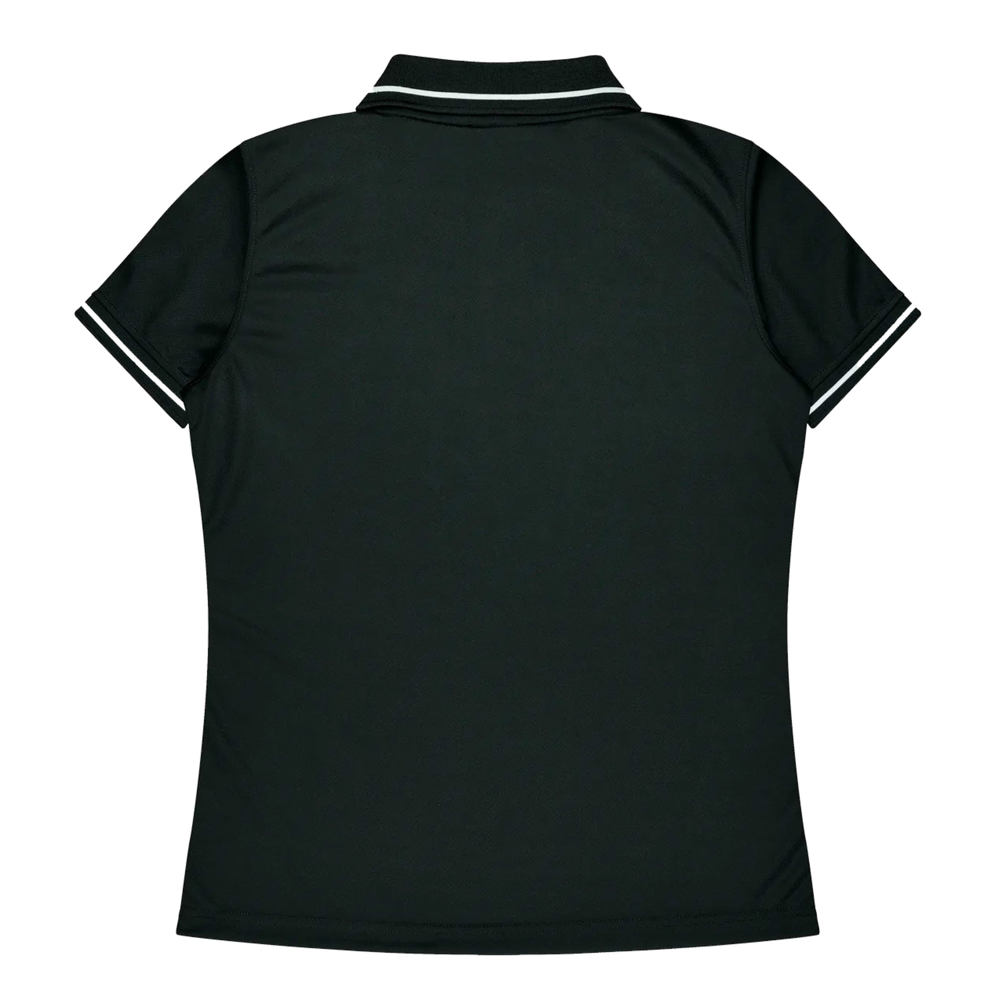 cottesloe ladies polo in black white