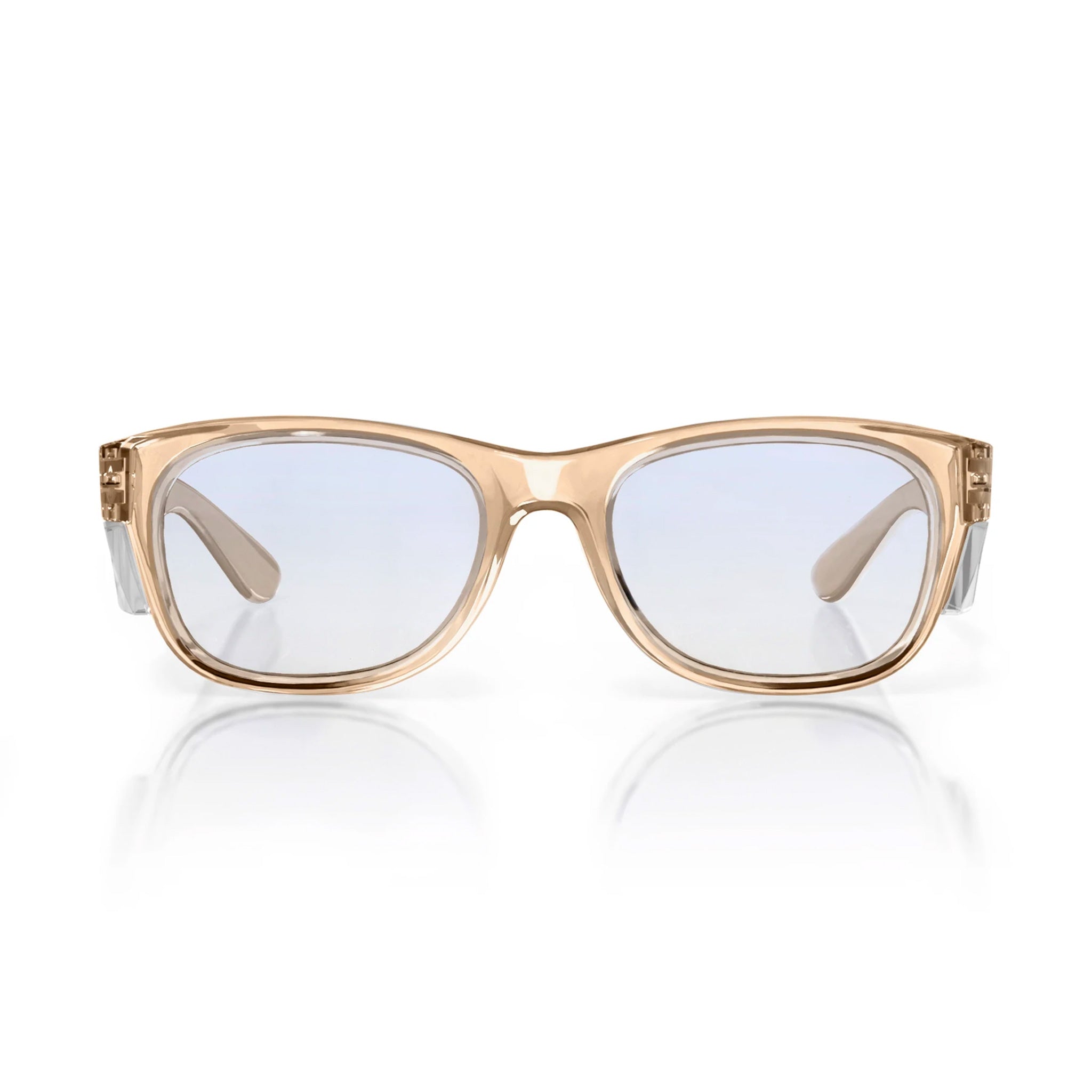 safestyle classics champagne frame with blue light lens