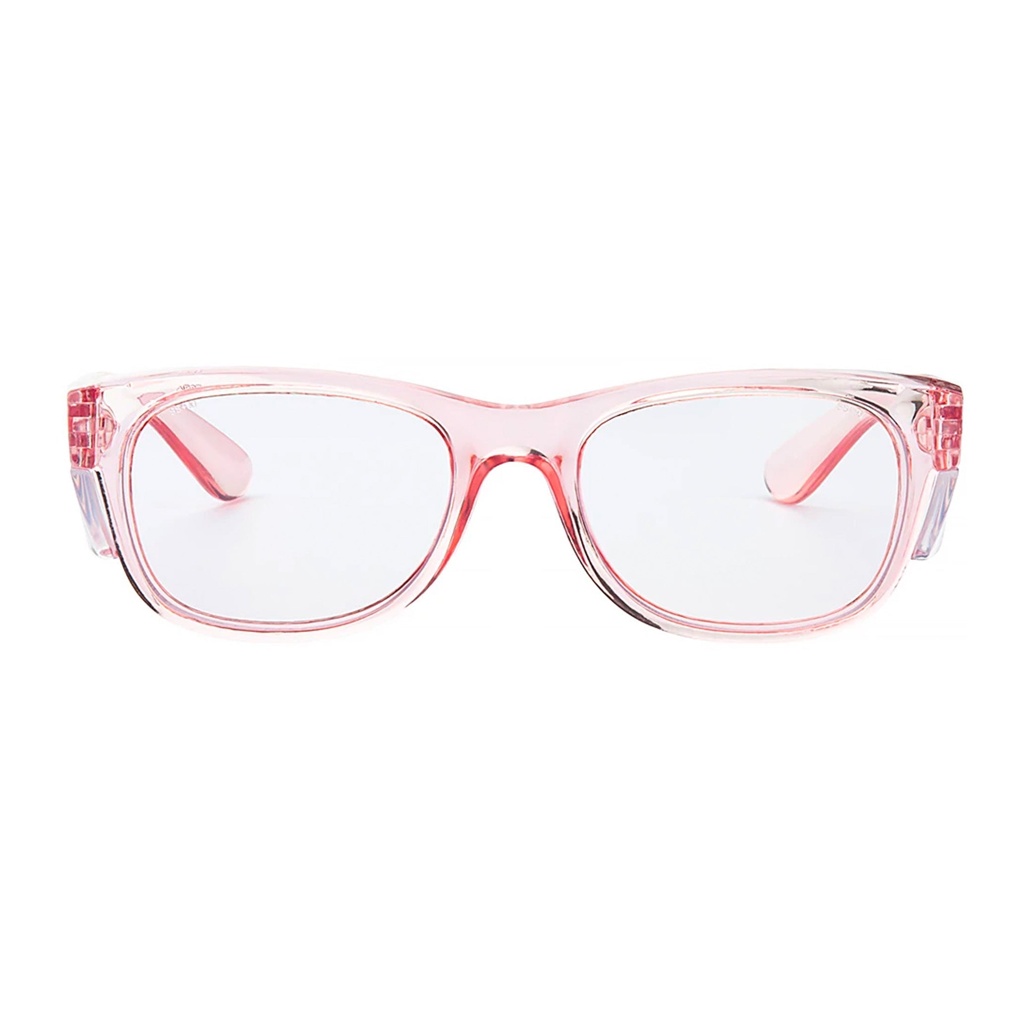 safestyle classics pink frame with clear uv400 lens