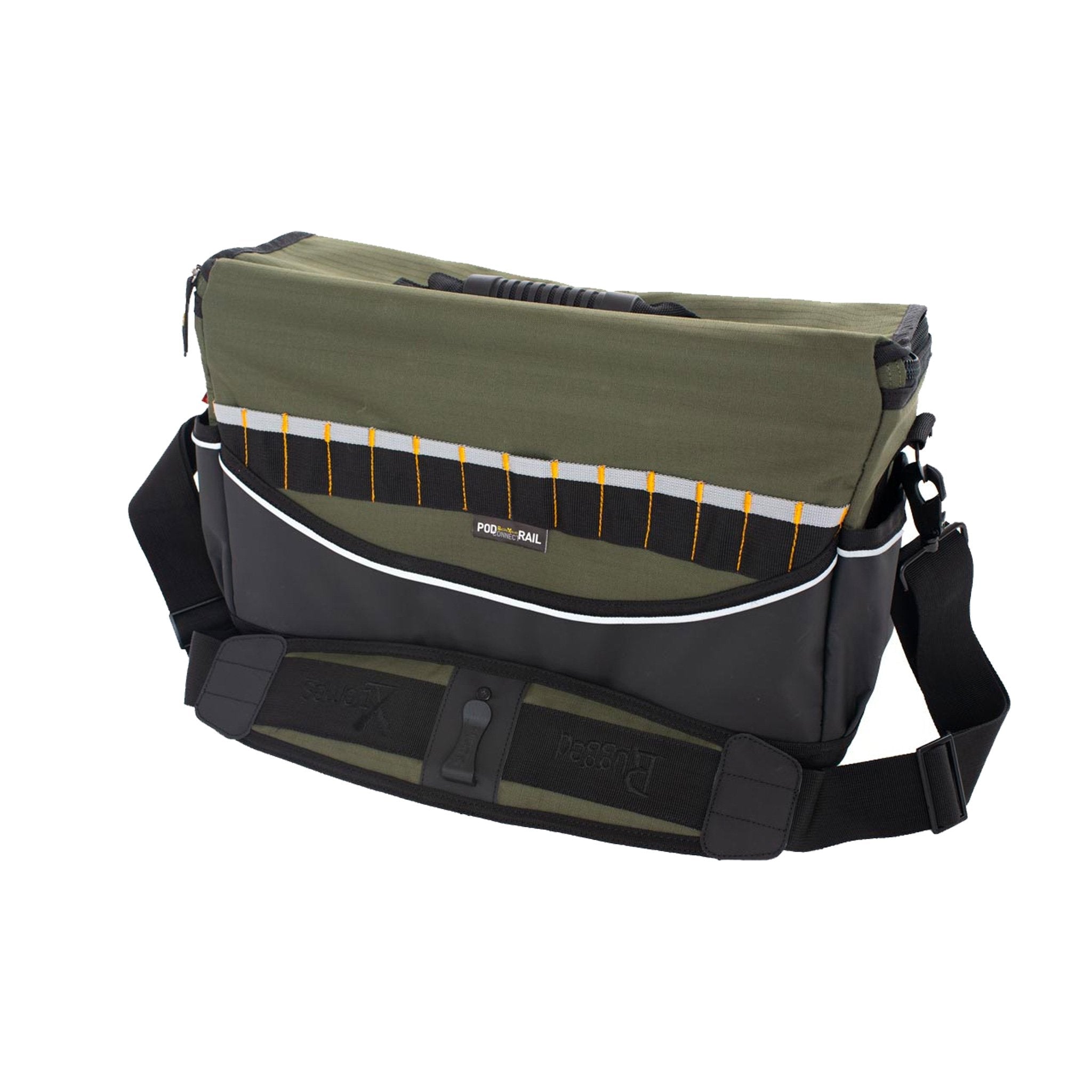 green and black medium deluxe canvas tool bag