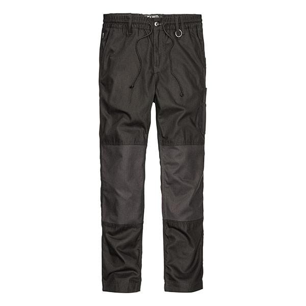 black elastic pants