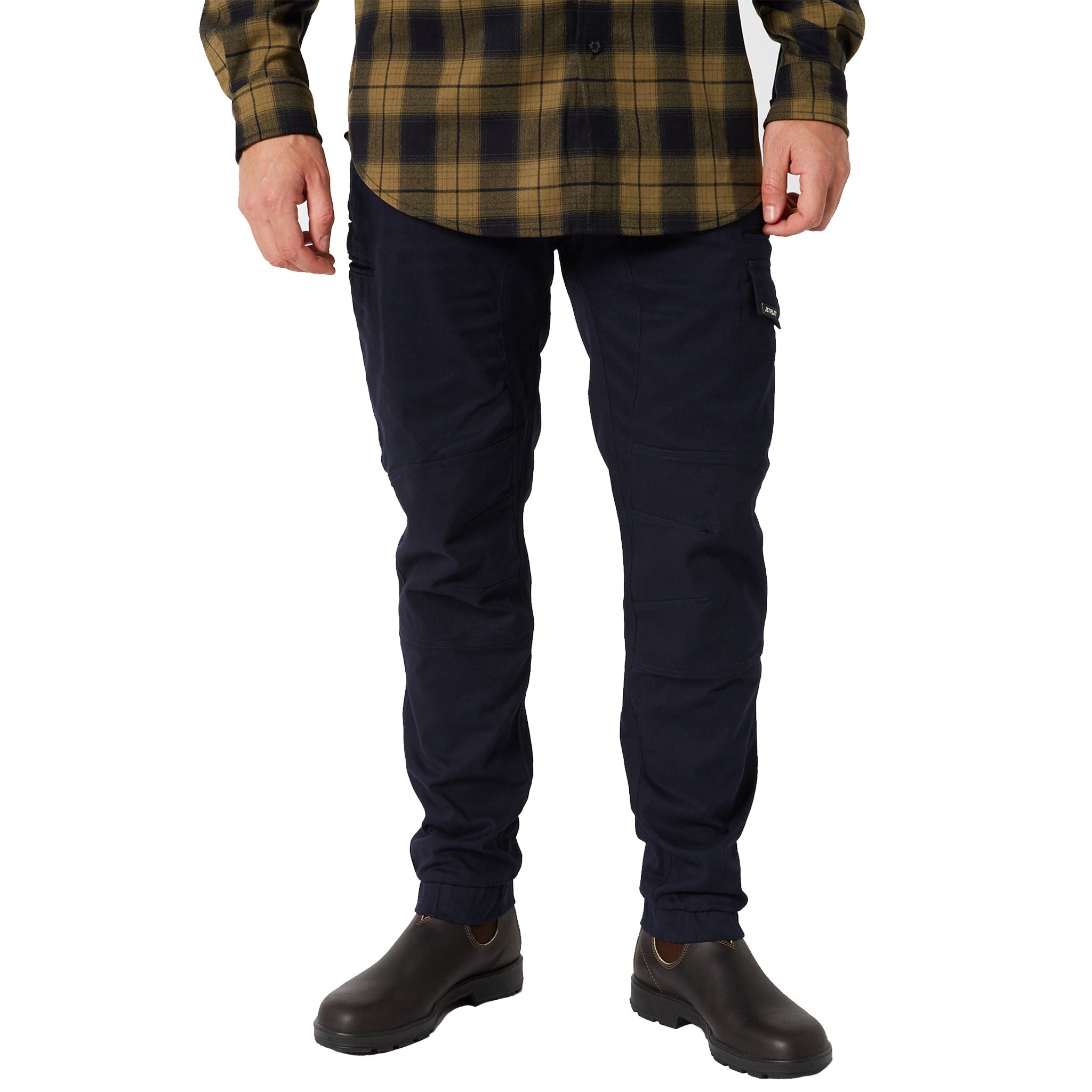 jetpilot fueled cuff pant in navy