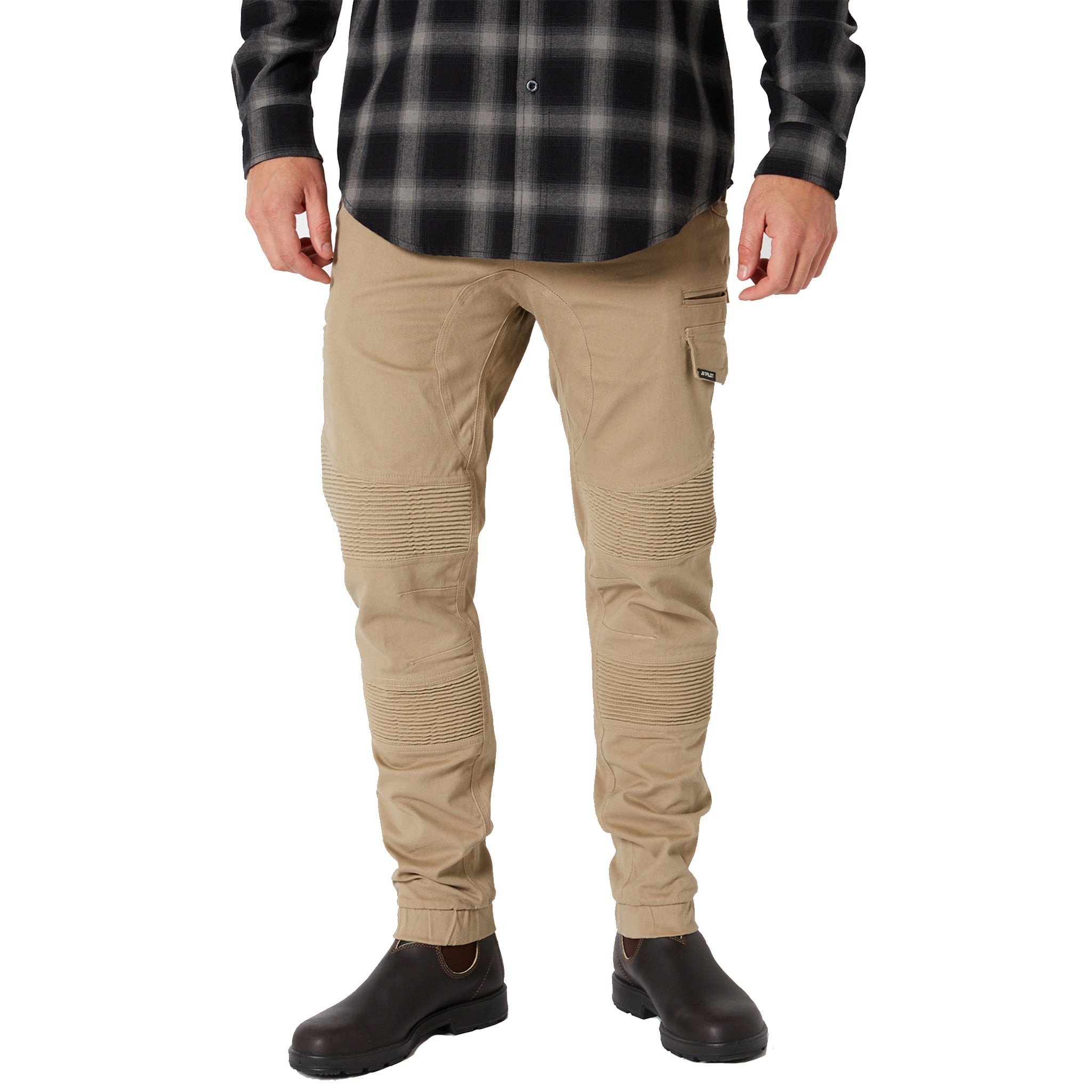 jetpilot fueled corrugated stretch pant in khaki