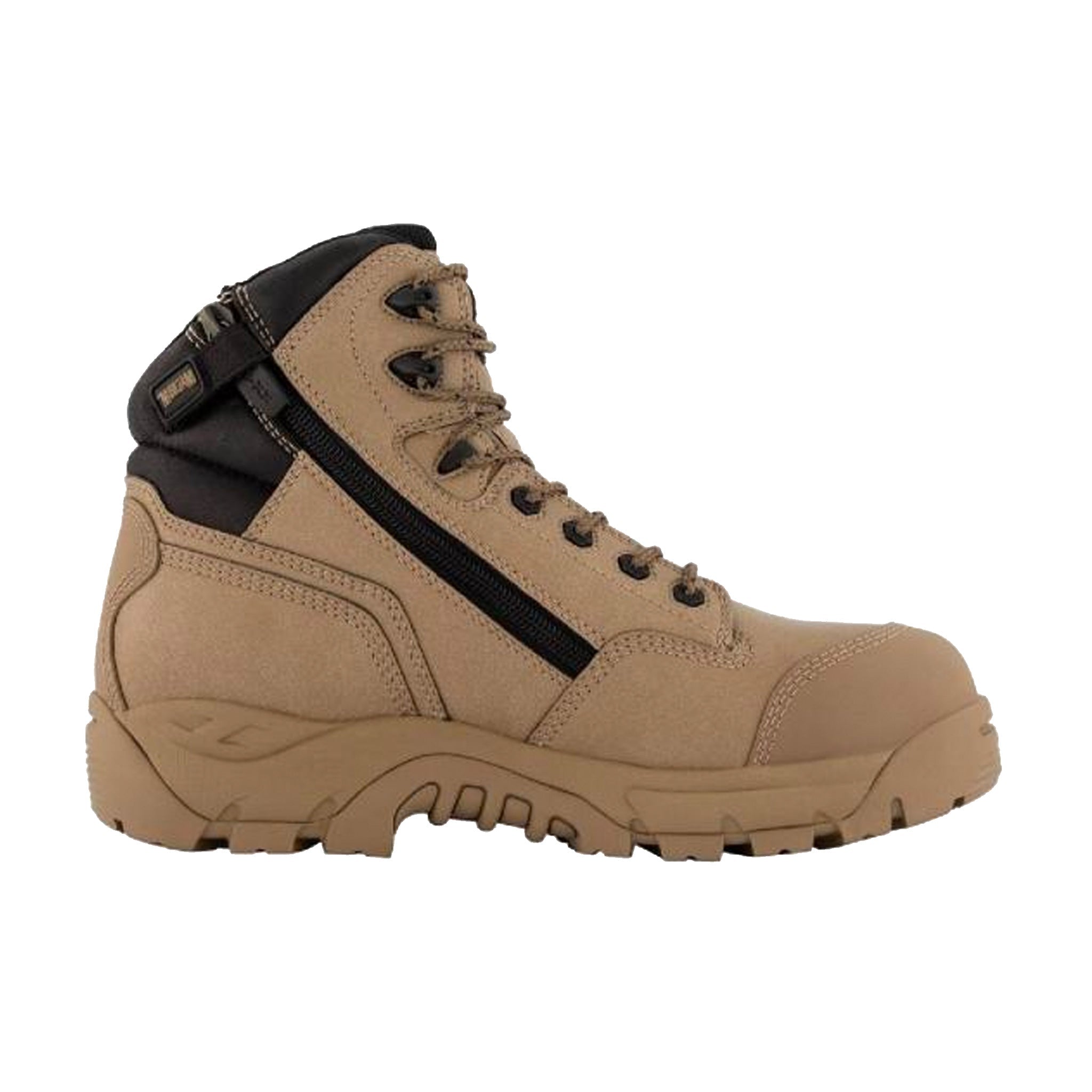 precision max side zip composite toe in stone