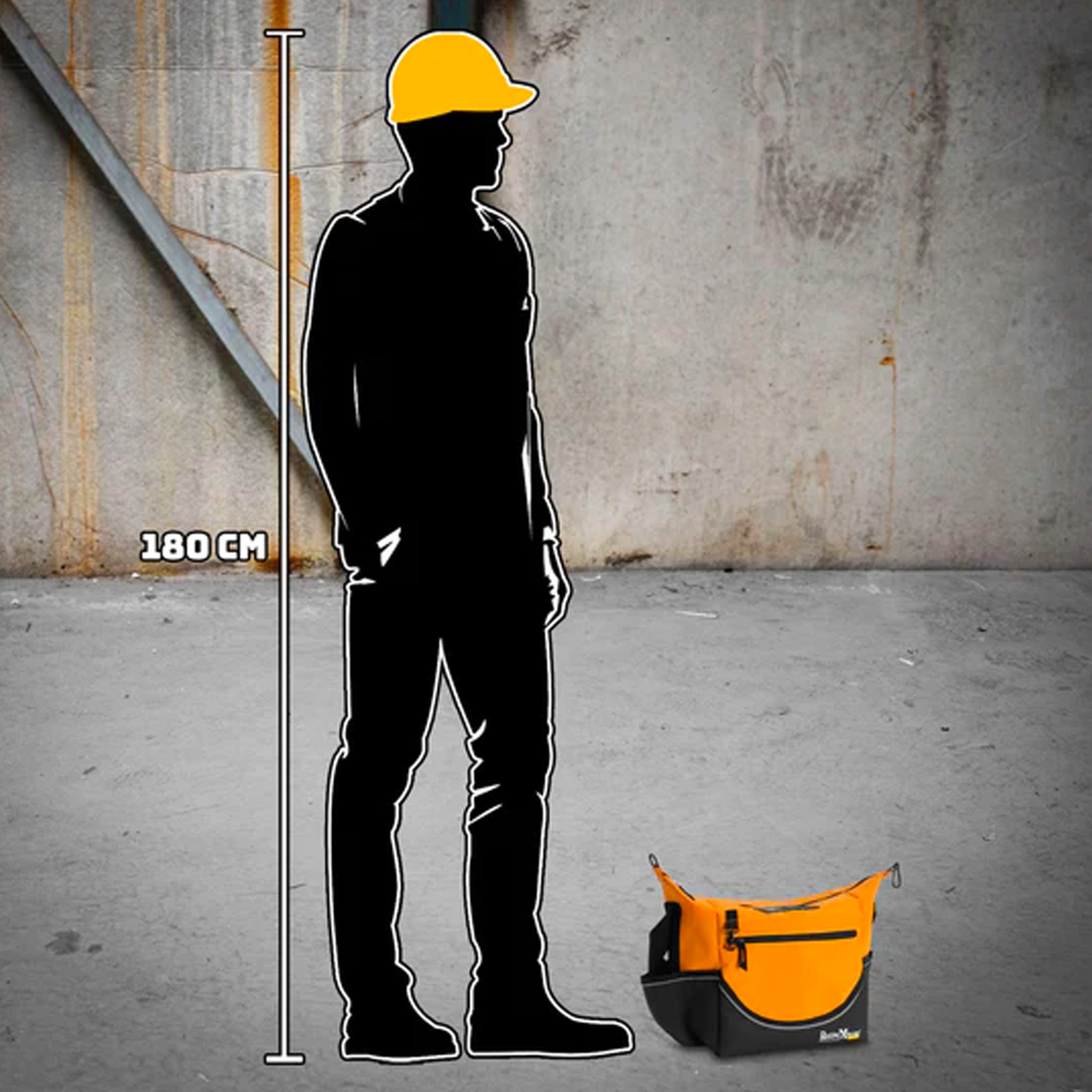 rugged xtremes insulated orange pvc crib bag