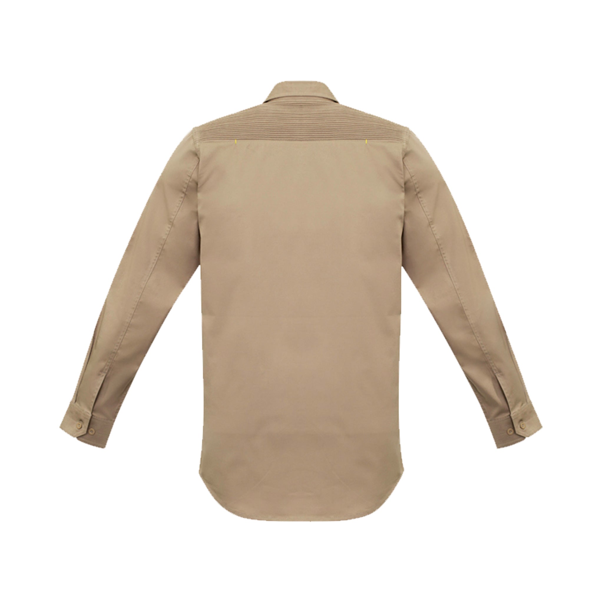 streetworx long sleeve stretch shirt in khaki