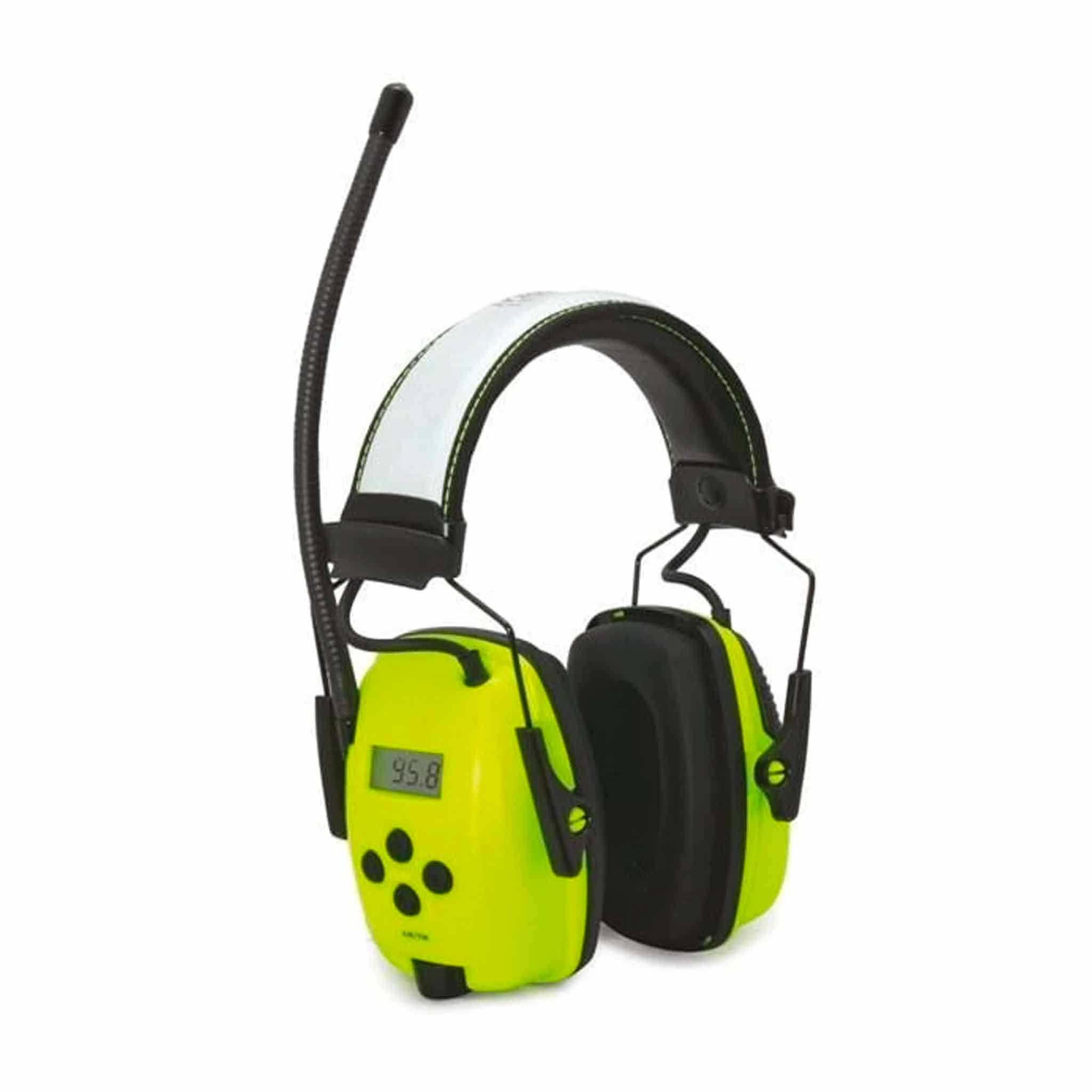 hi vis ear muff sync digital am/fm radio