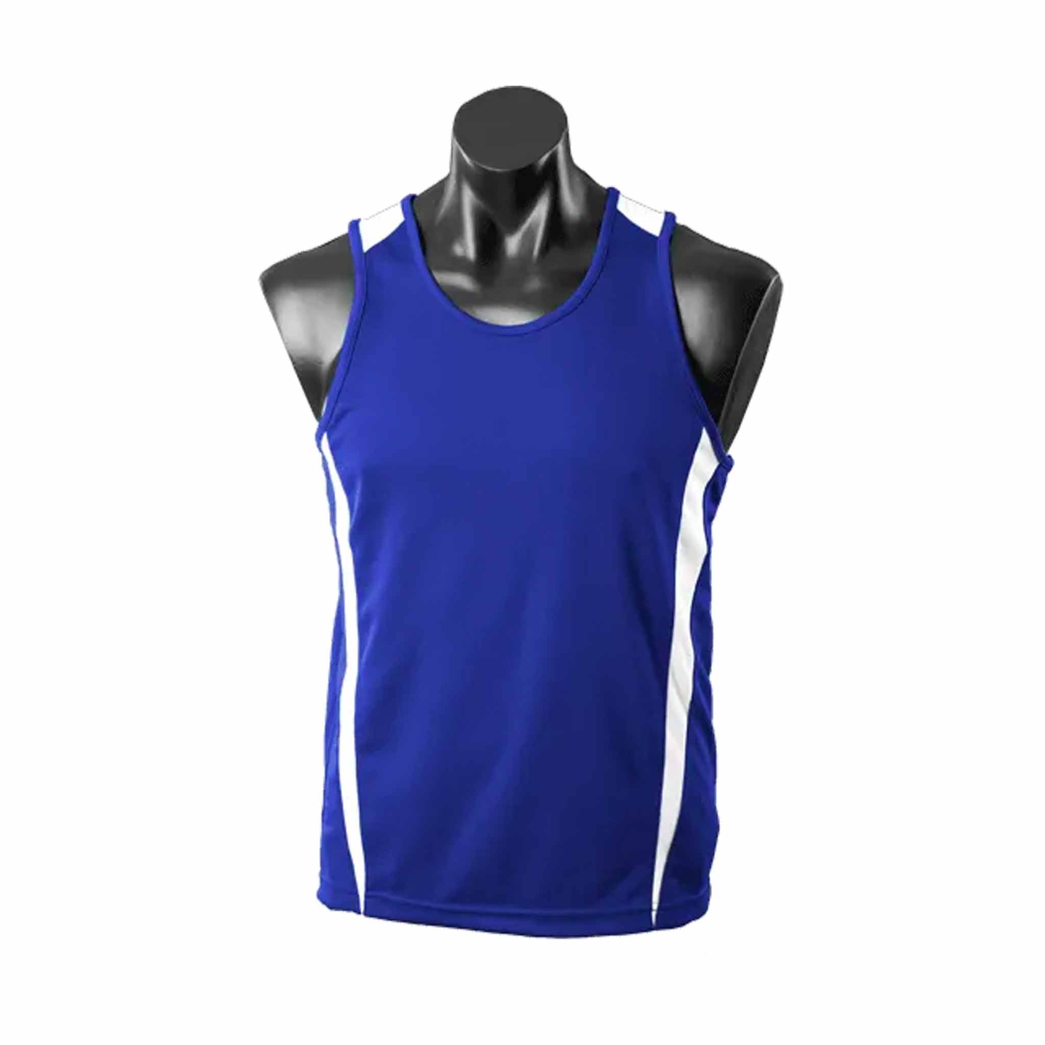 aussie pacific eureka singlet in royal white