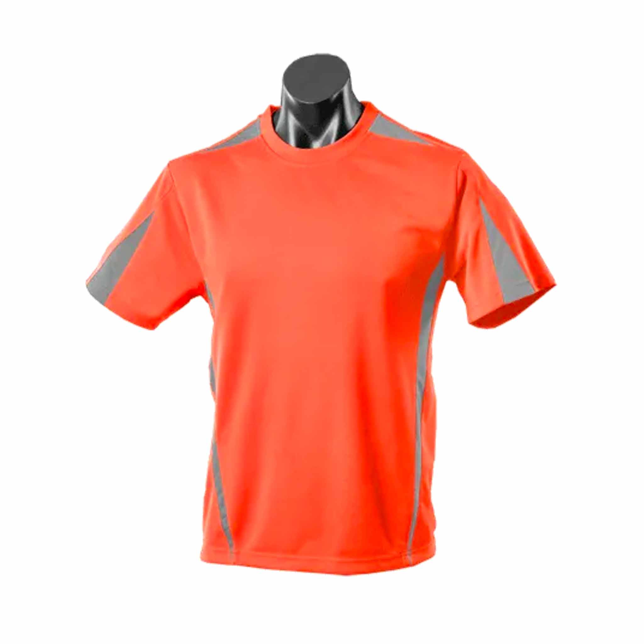 aussie pacific eureka mens tee in orange charcoal