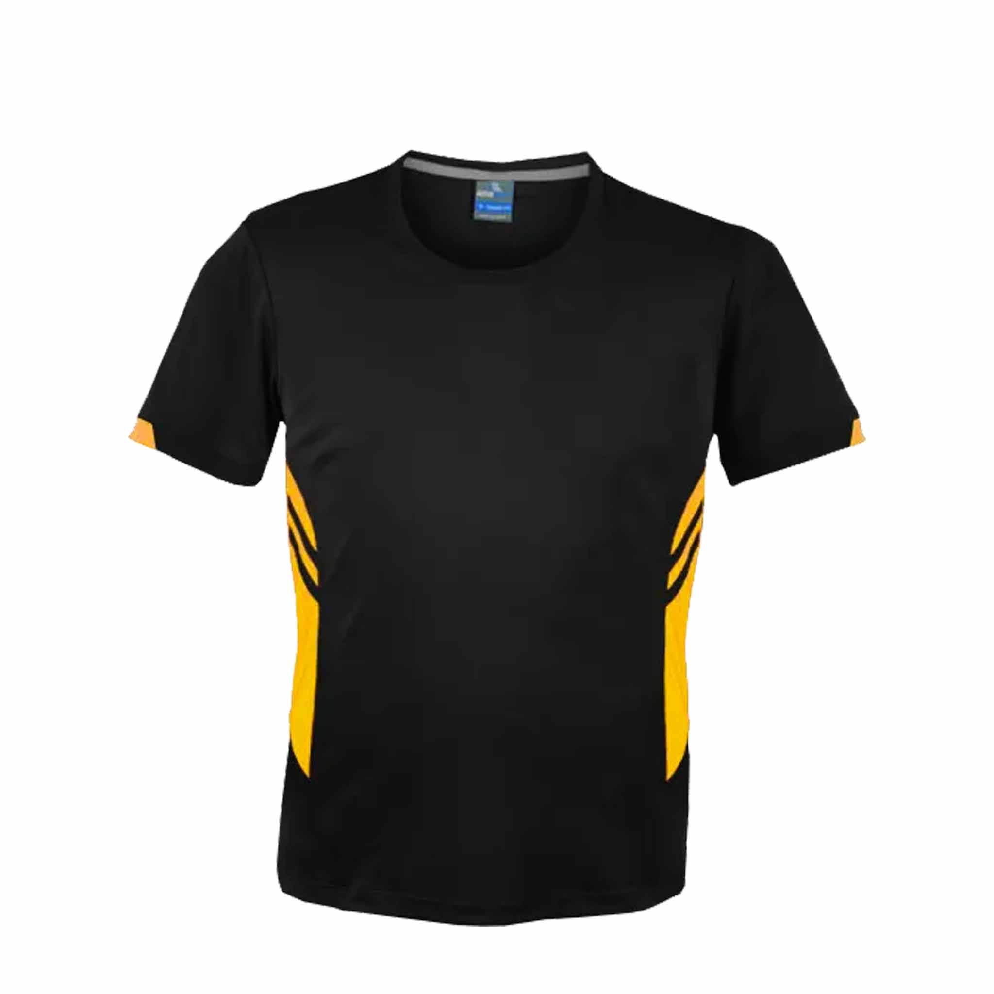 aussie pacific tasman tee in black gold