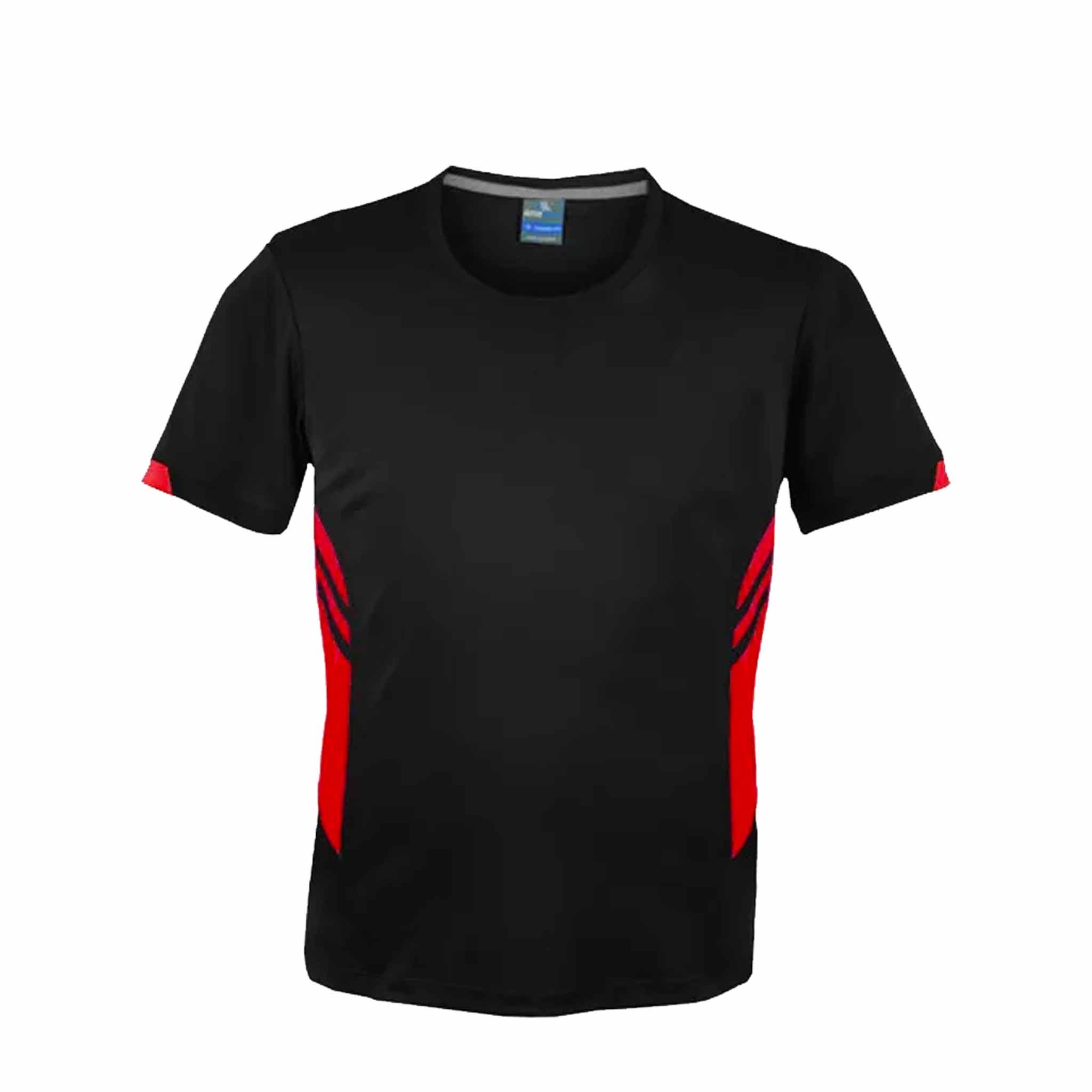 aussie pacific tasman tee in black red