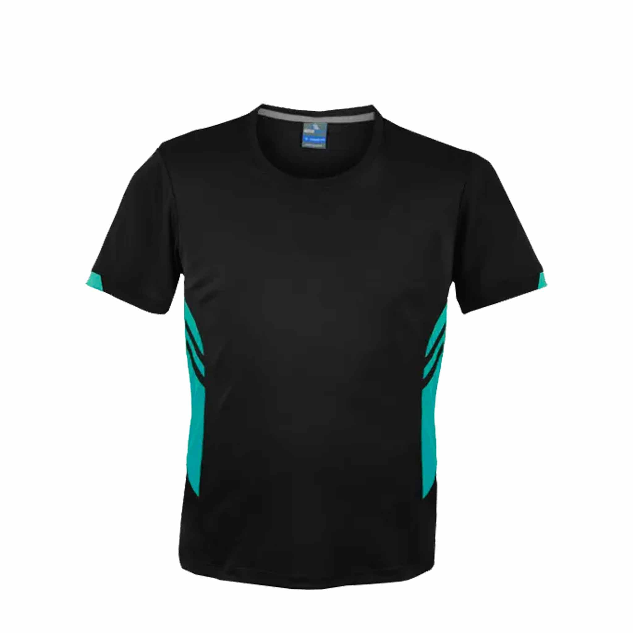 aussie pacific tasman tee in black teal