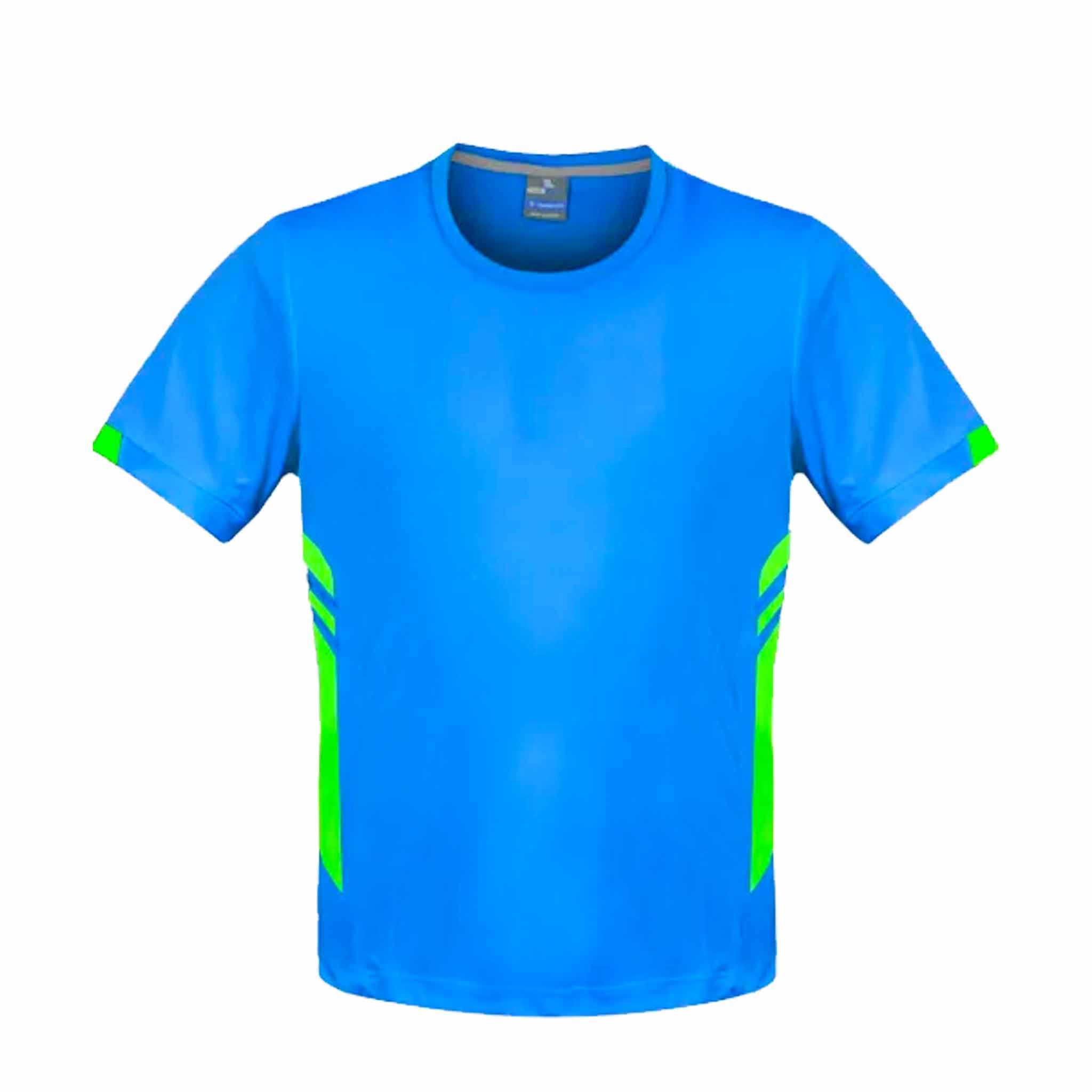 aussie pacific tasman tee in cyan neon green