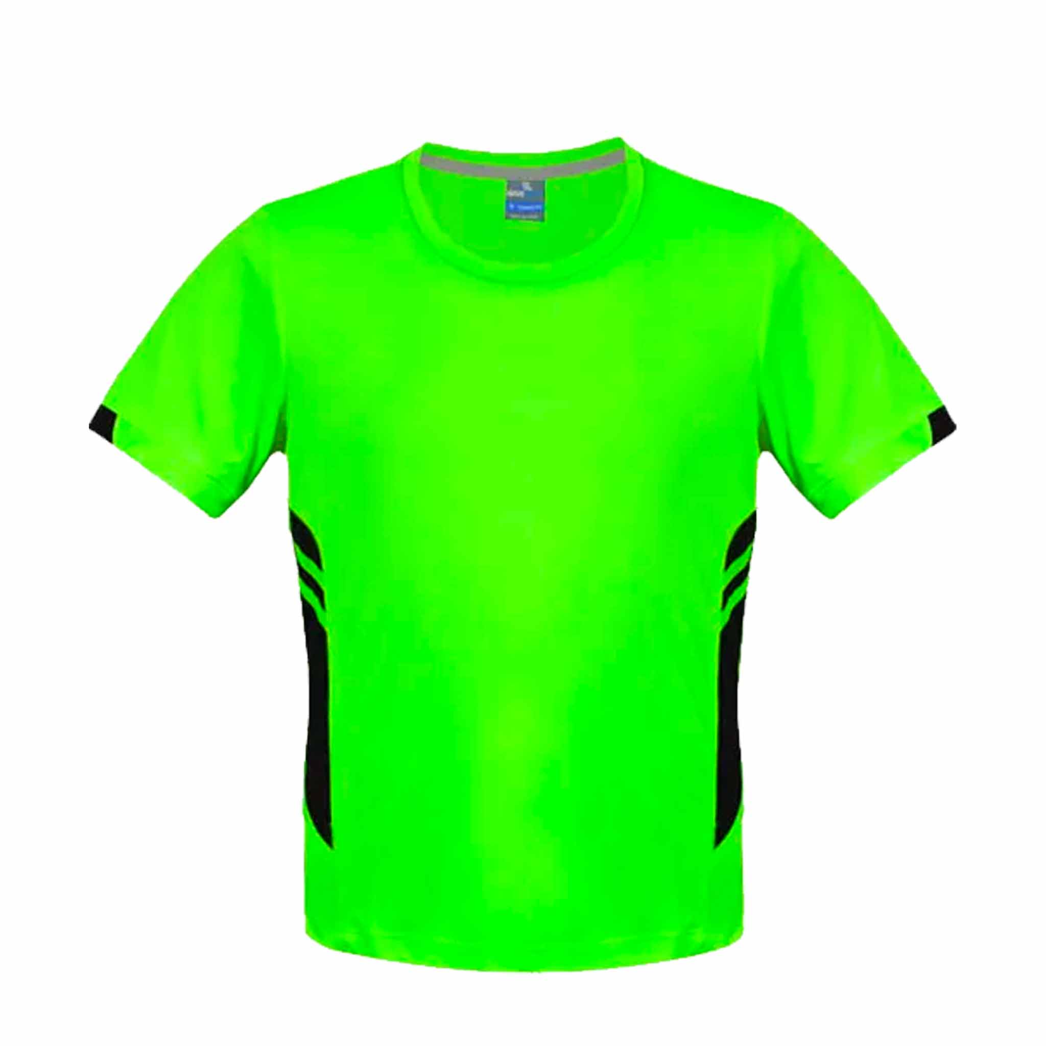 aussie pacific tasman tee in neon green black