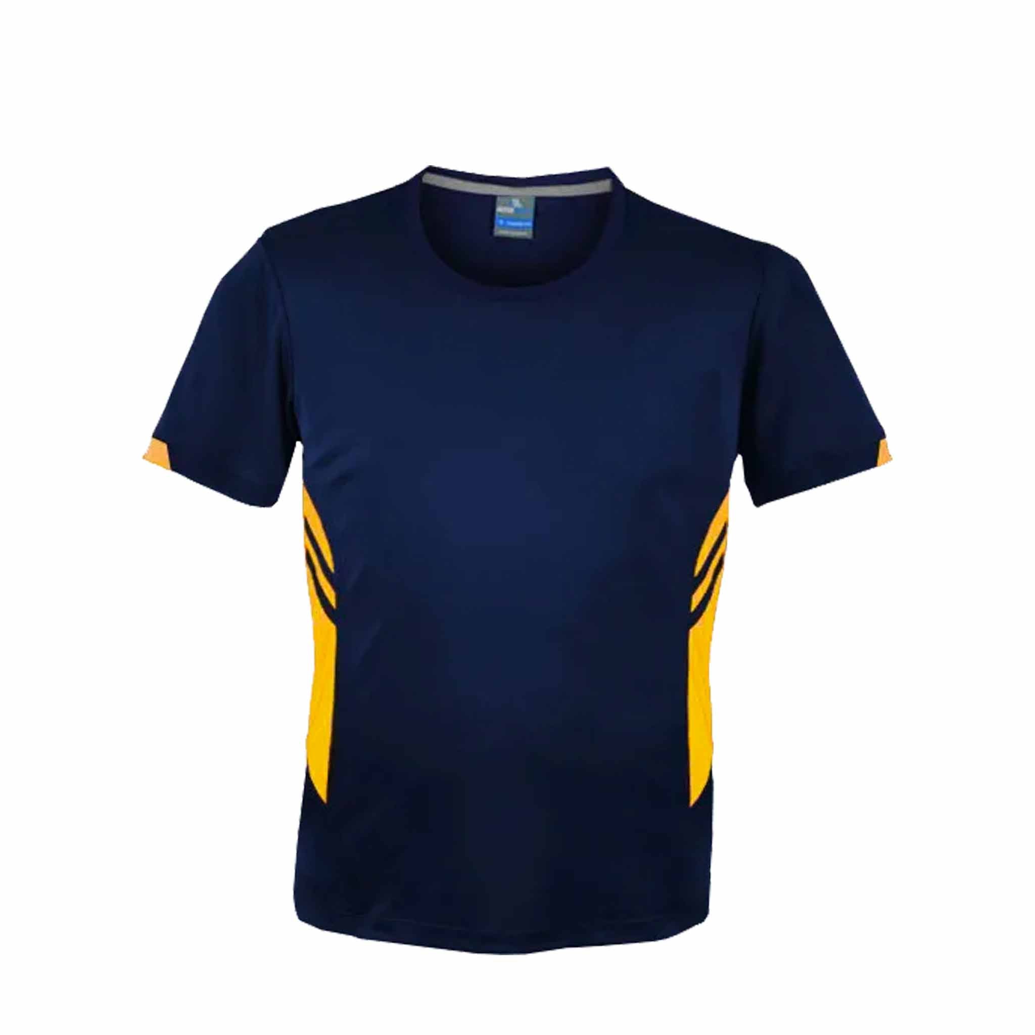 aussie pacific tasman tee in navy gold