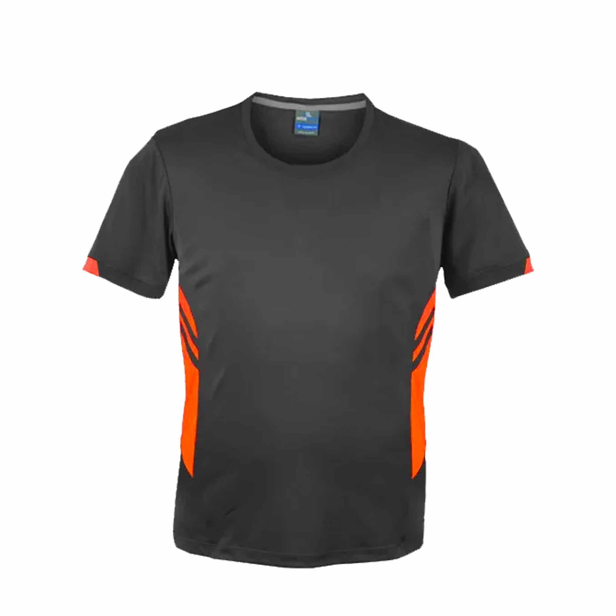 aussie pacific tasman tee in slate neon orange