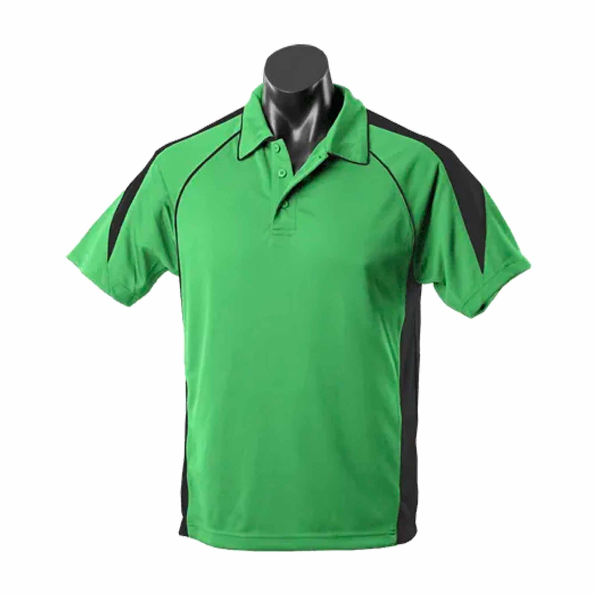 aussie pacific premier mens polo in apple black