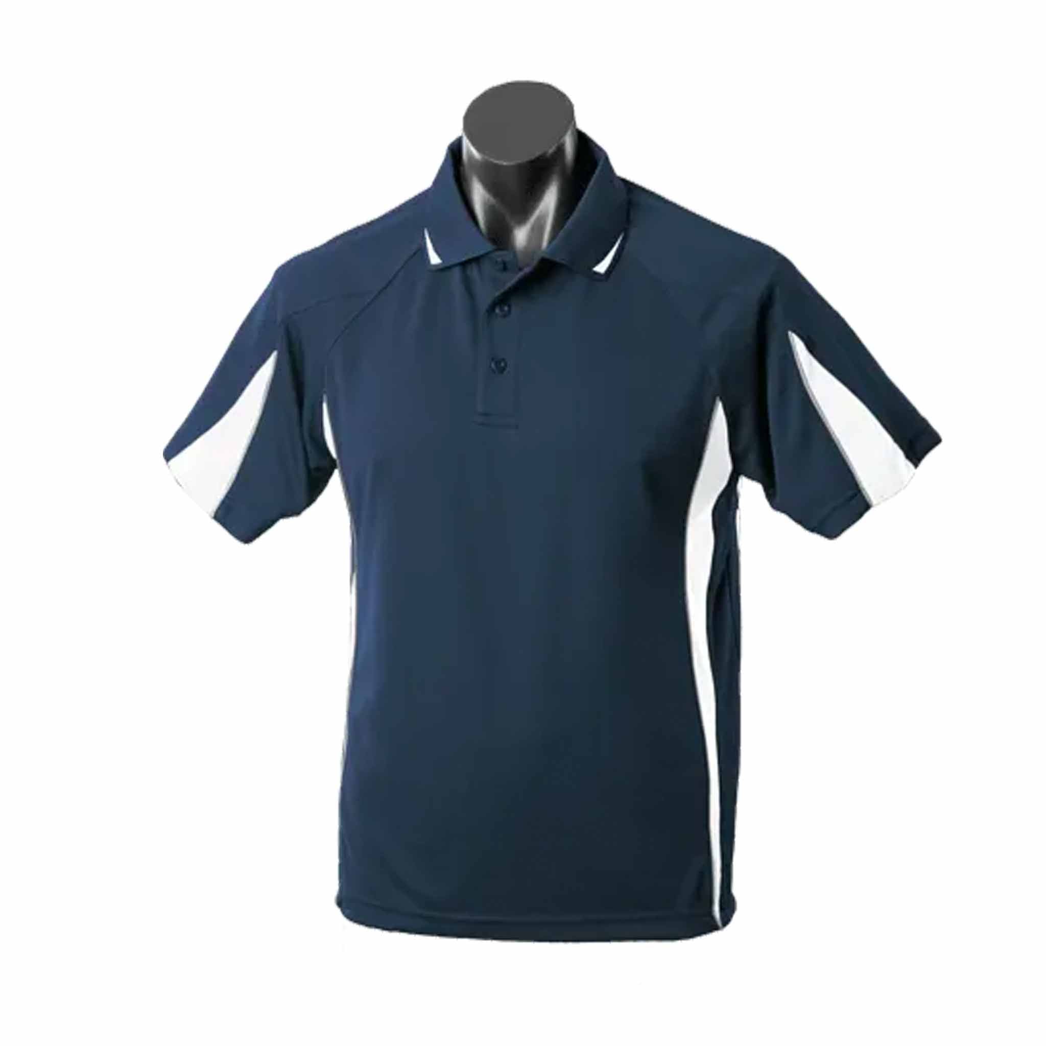 aussie pacific eureka mens polo in navy white