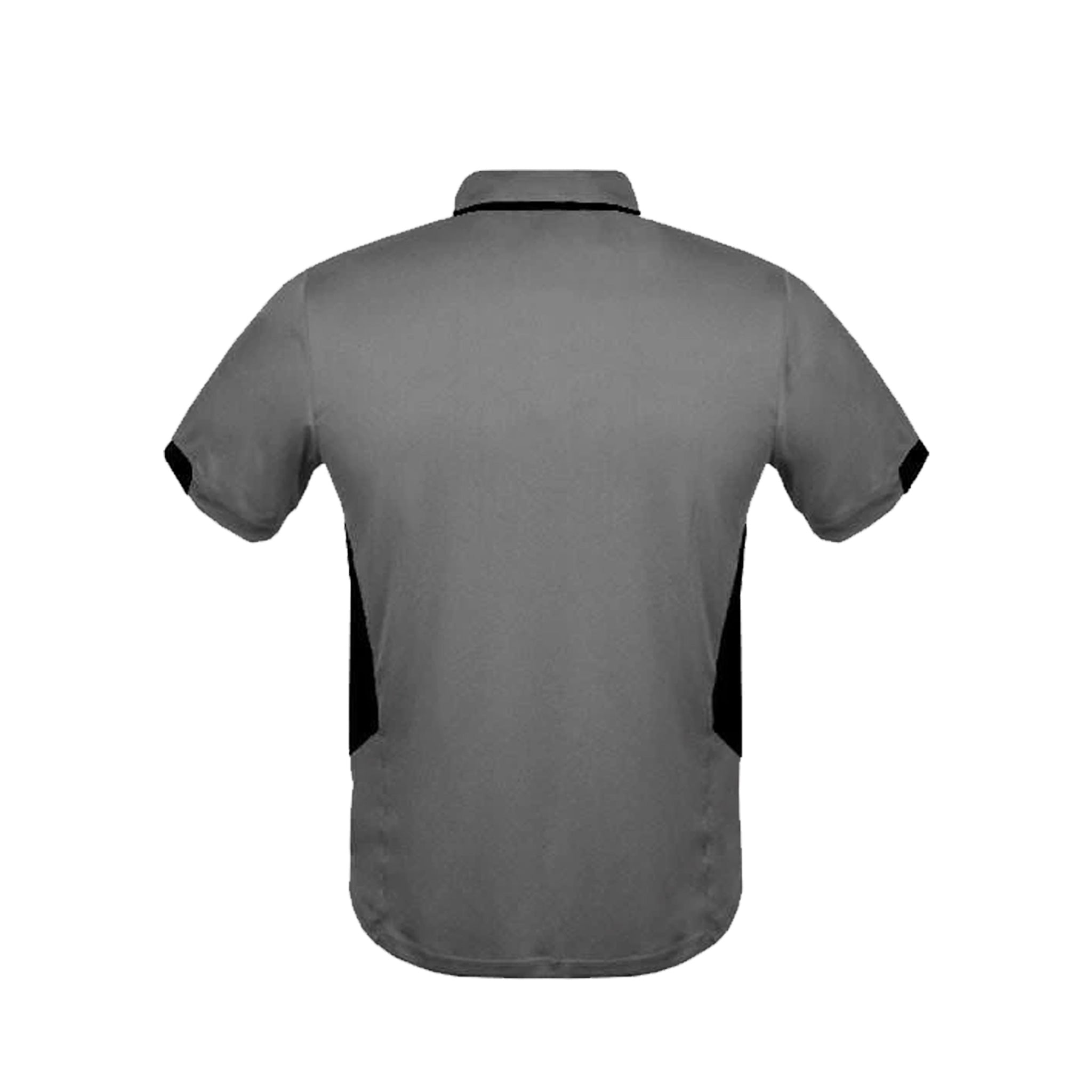 back of mens tasman polo in ashe black