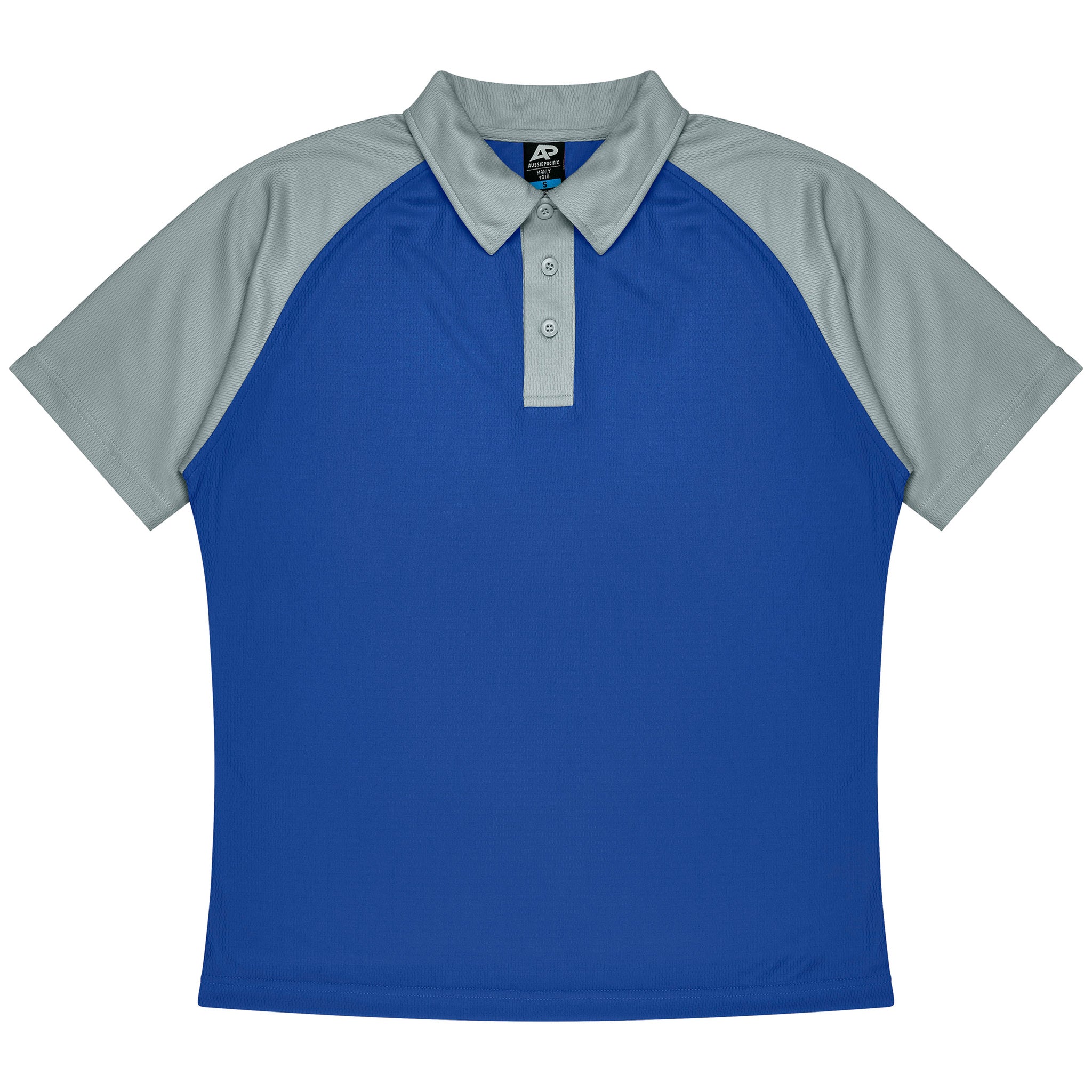 manly kids polo in royal silver