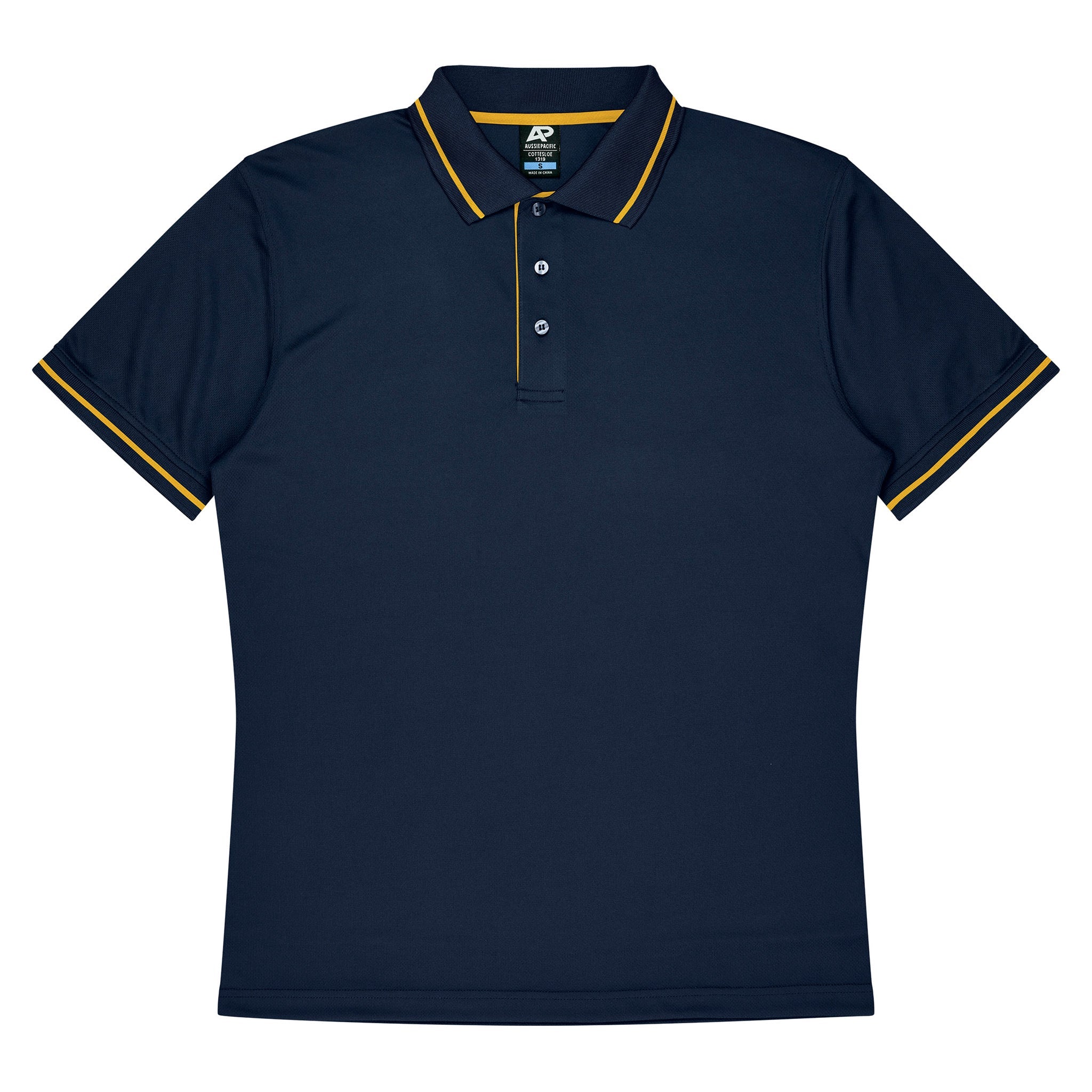 cottesloe kids polo in navy gold