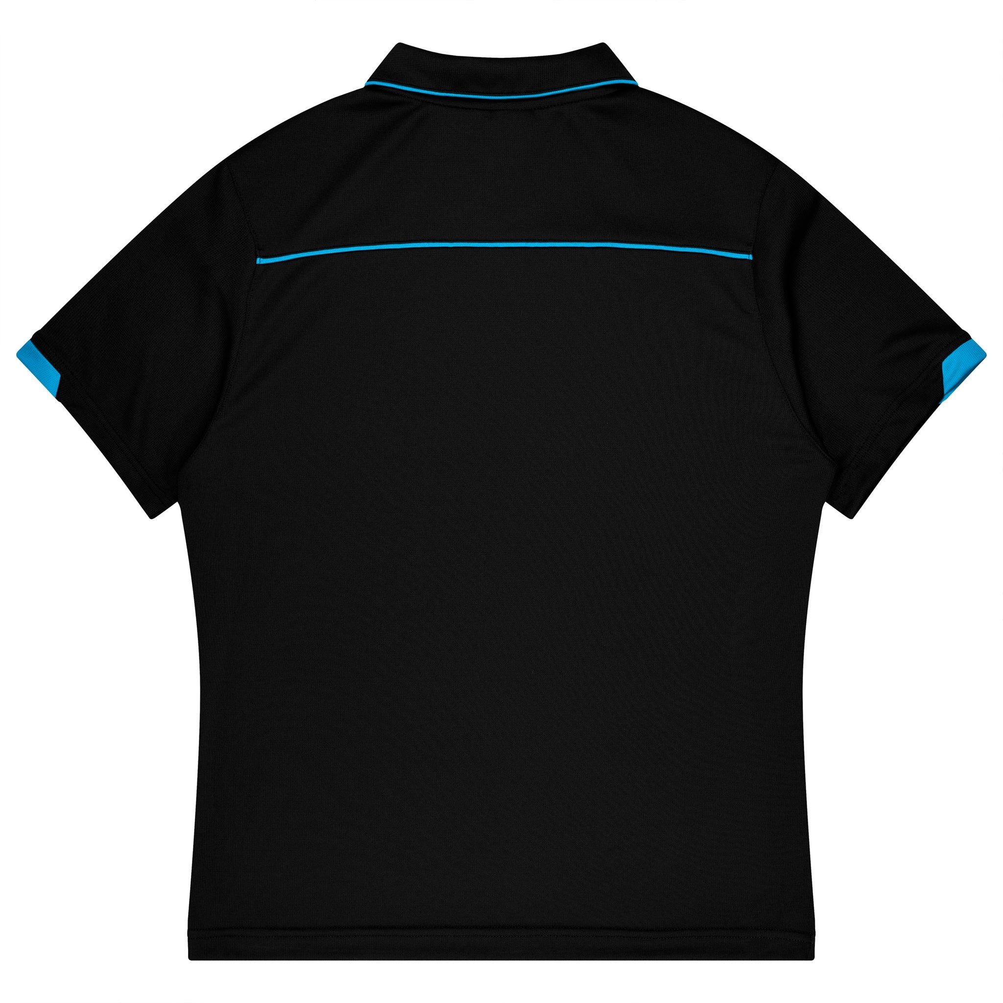 currumbin kids polo in black cyan