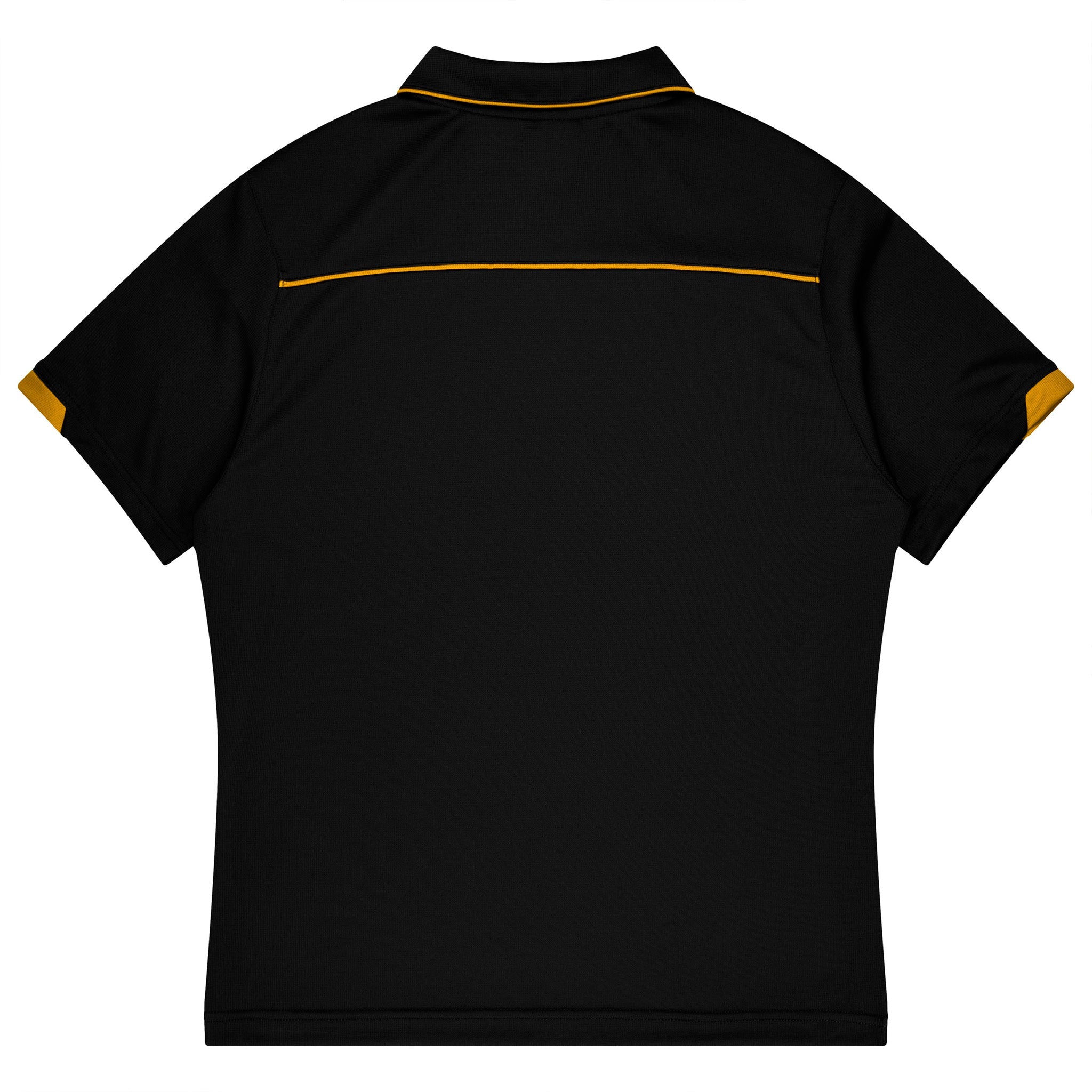 currumbin kids polo in black gold