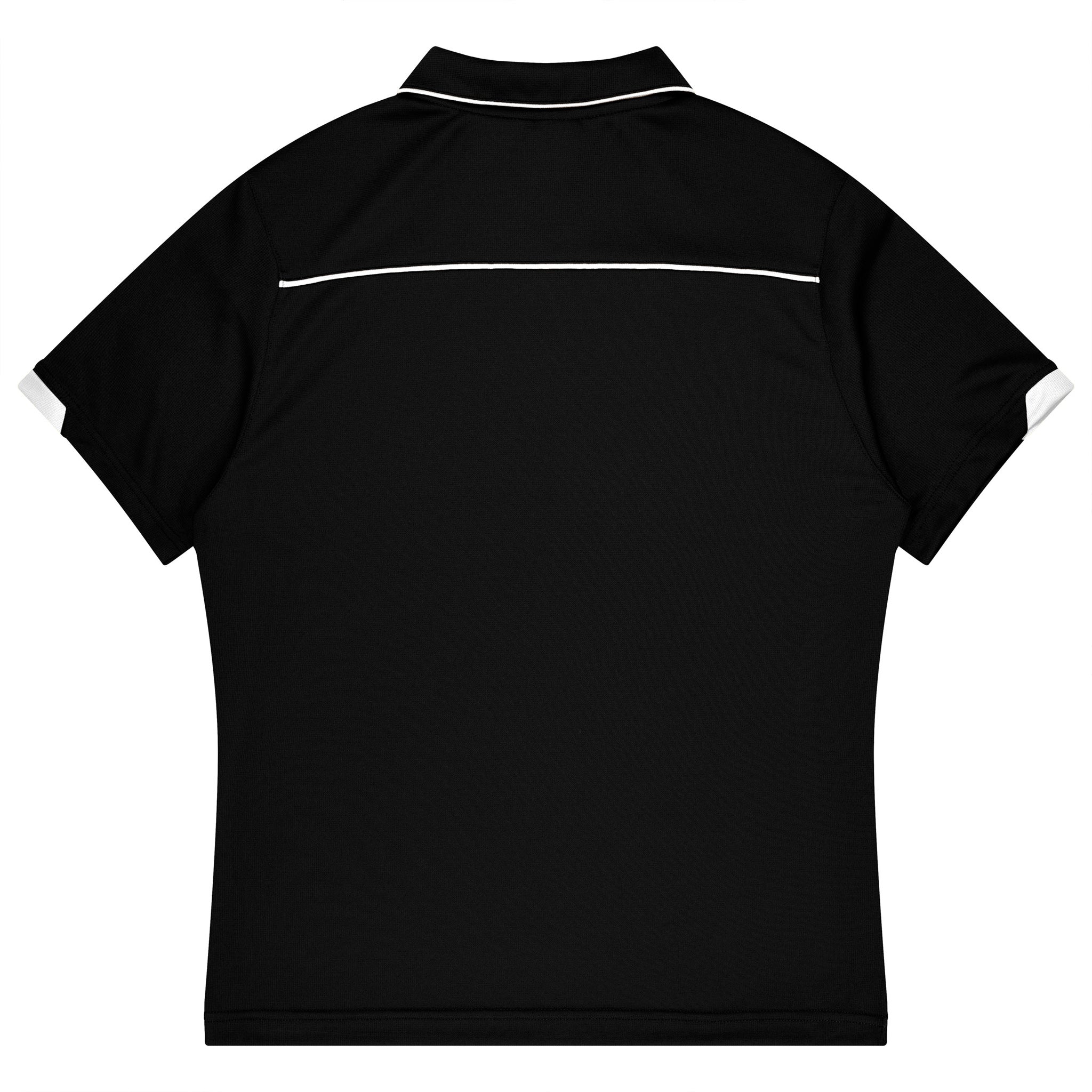 currumbin kids polo in black white