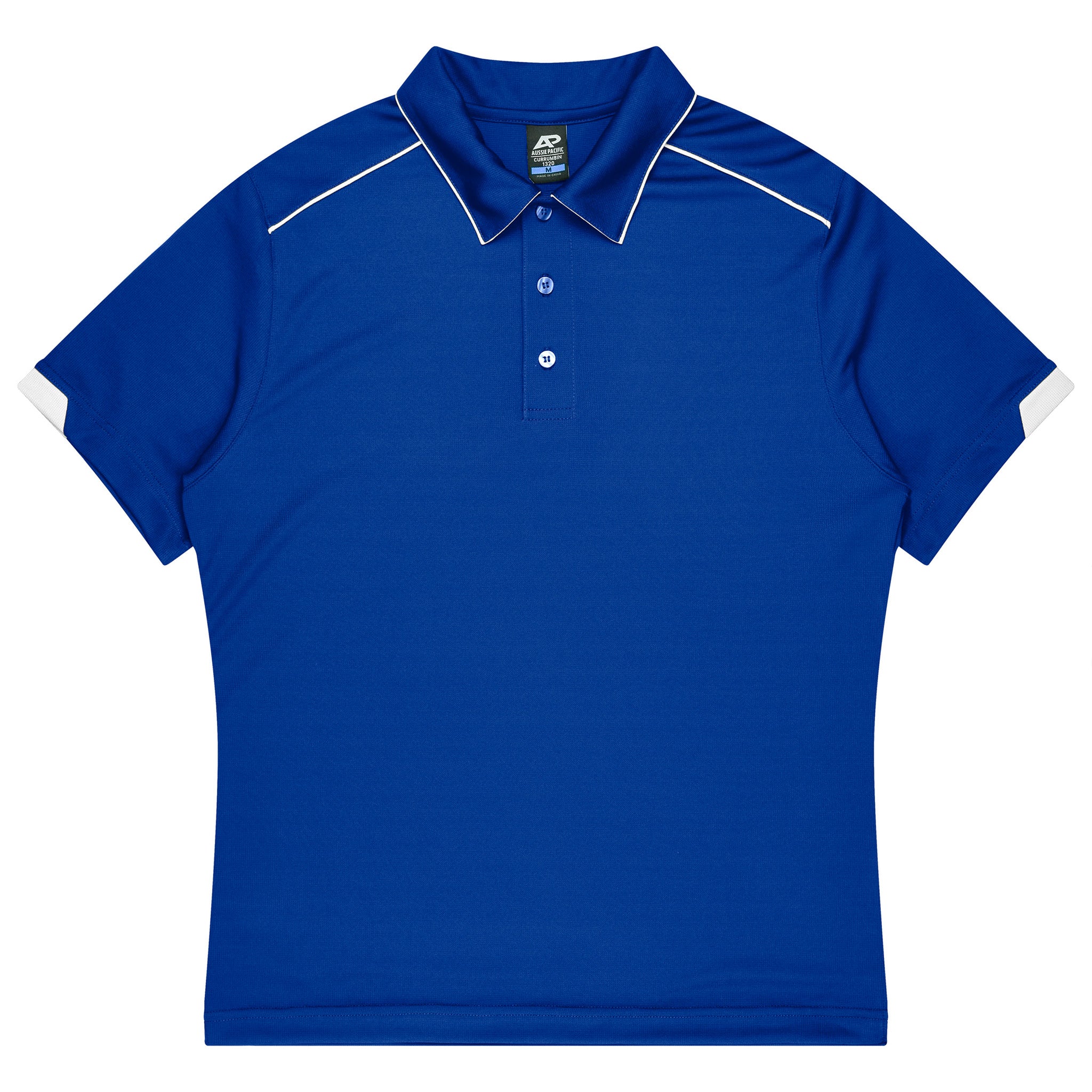 aussie pacific currumbin mens polos in royal white