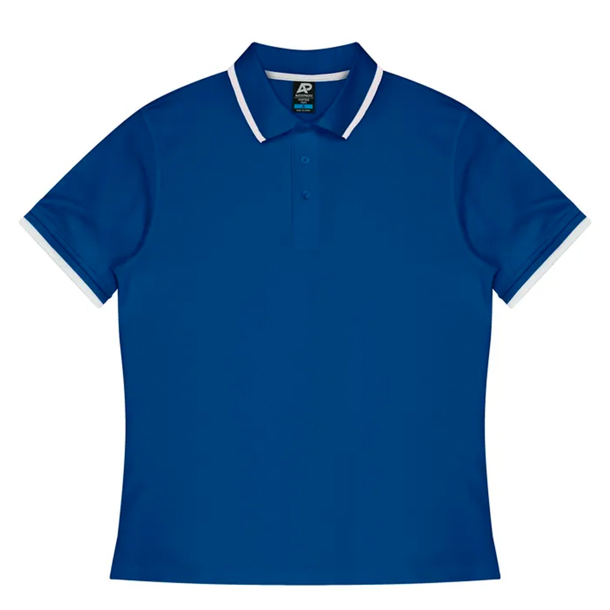 aussie pacific portsea mens polos in royal white