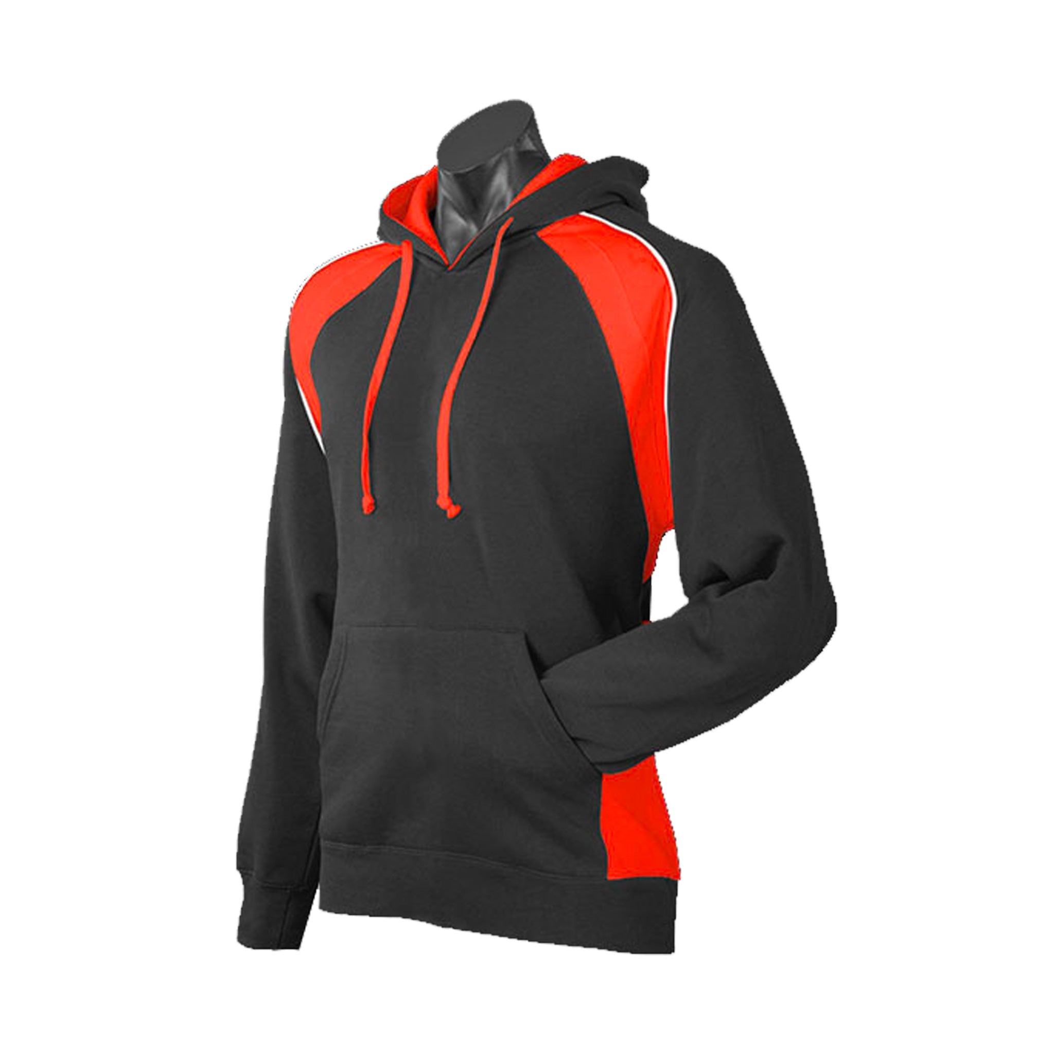 huxley hoodie in black orange white