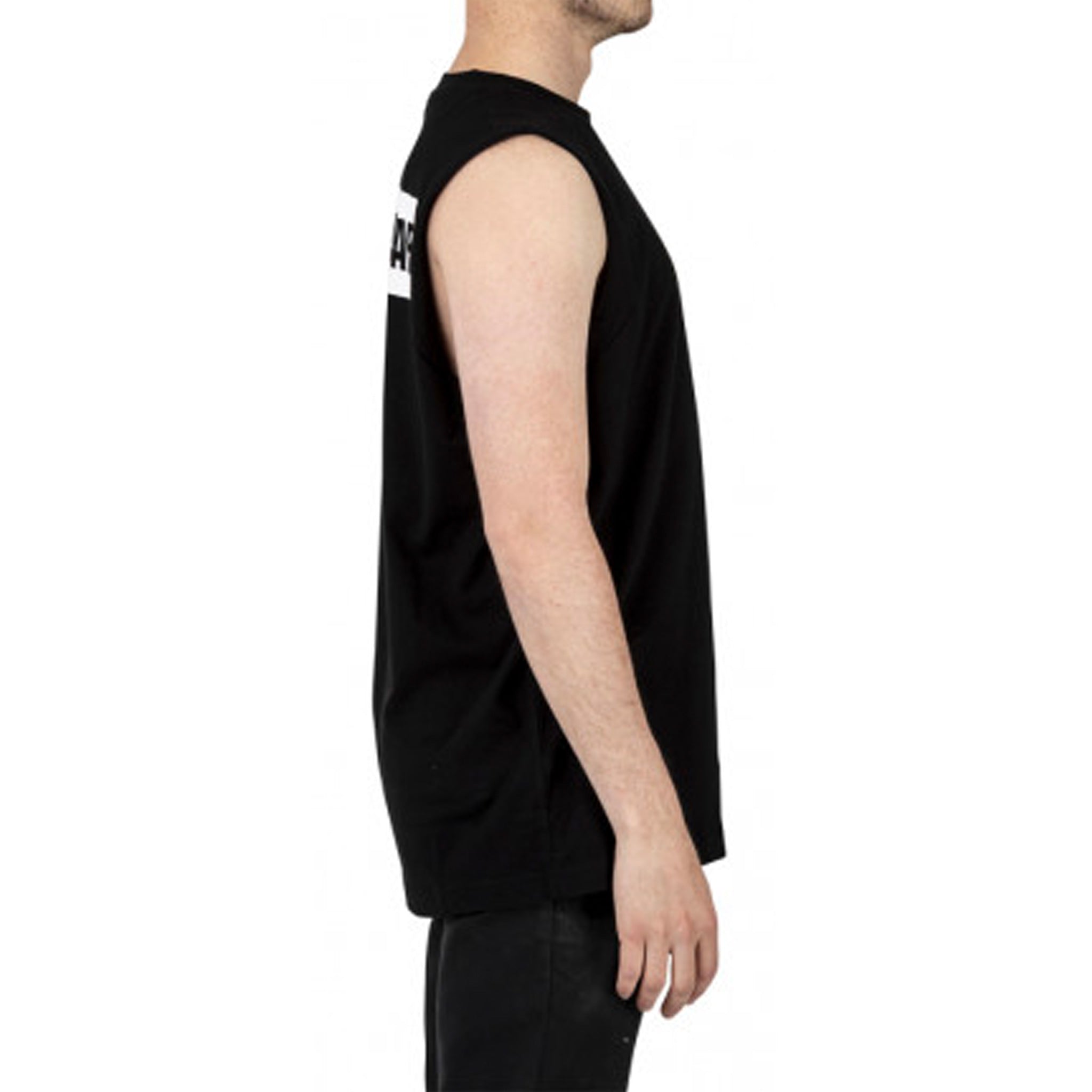 cat workwear muscle sleeveless tee in black