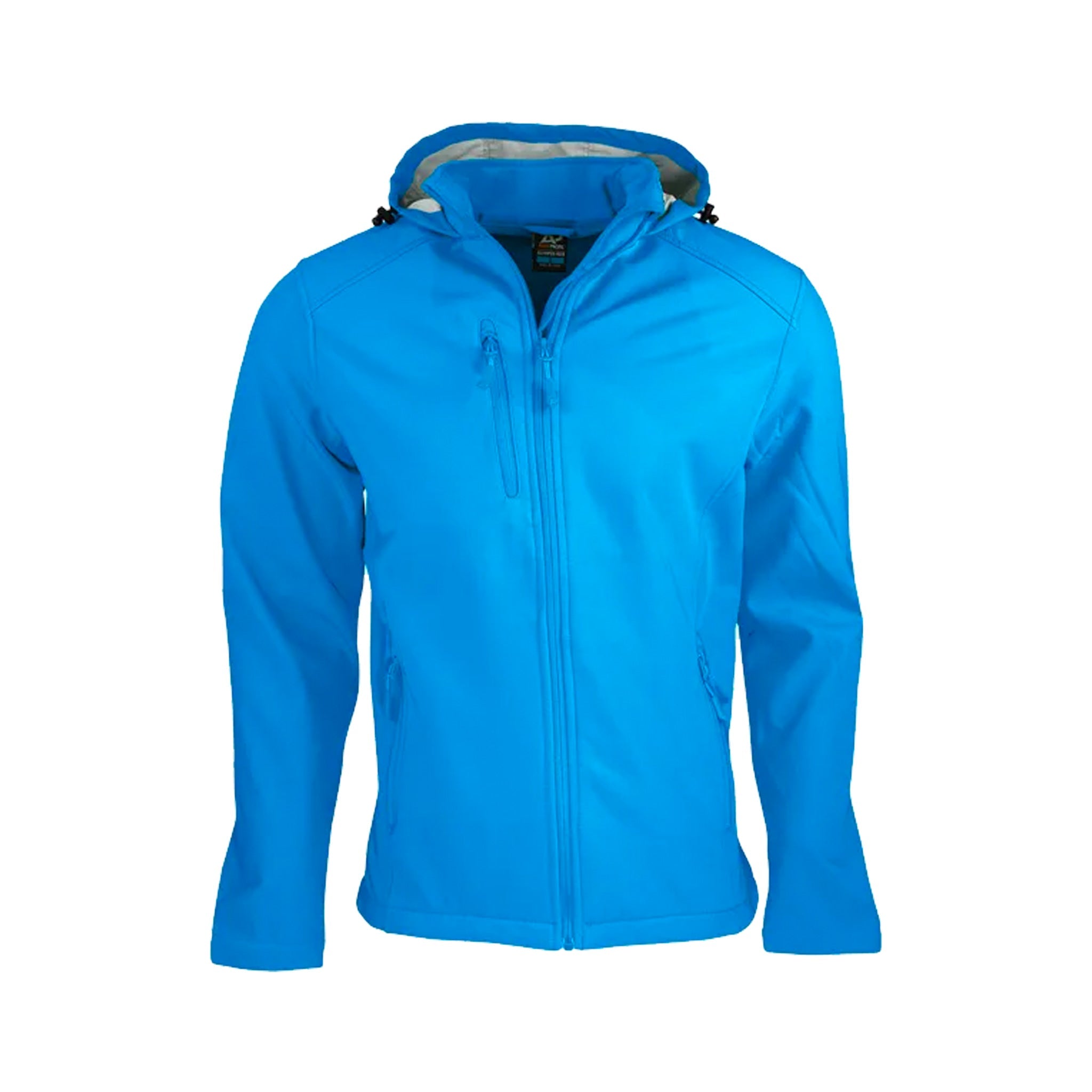 olympus softshell jacket in cyan