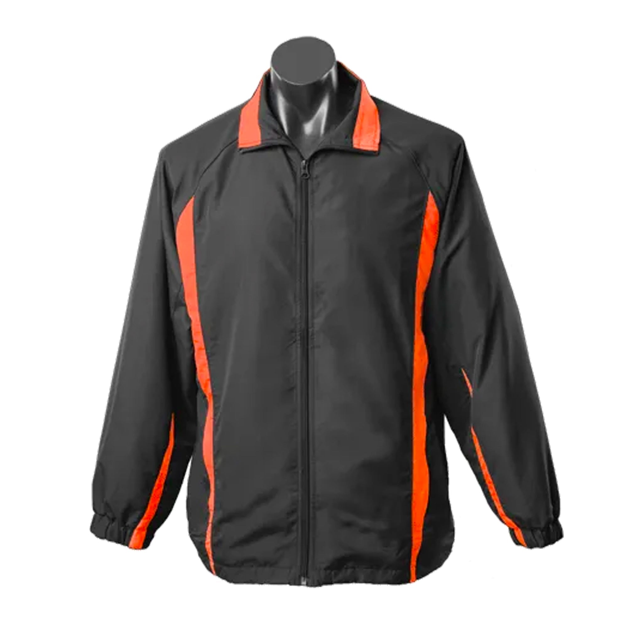 aussie pacific eureka mens tracktops in black orange