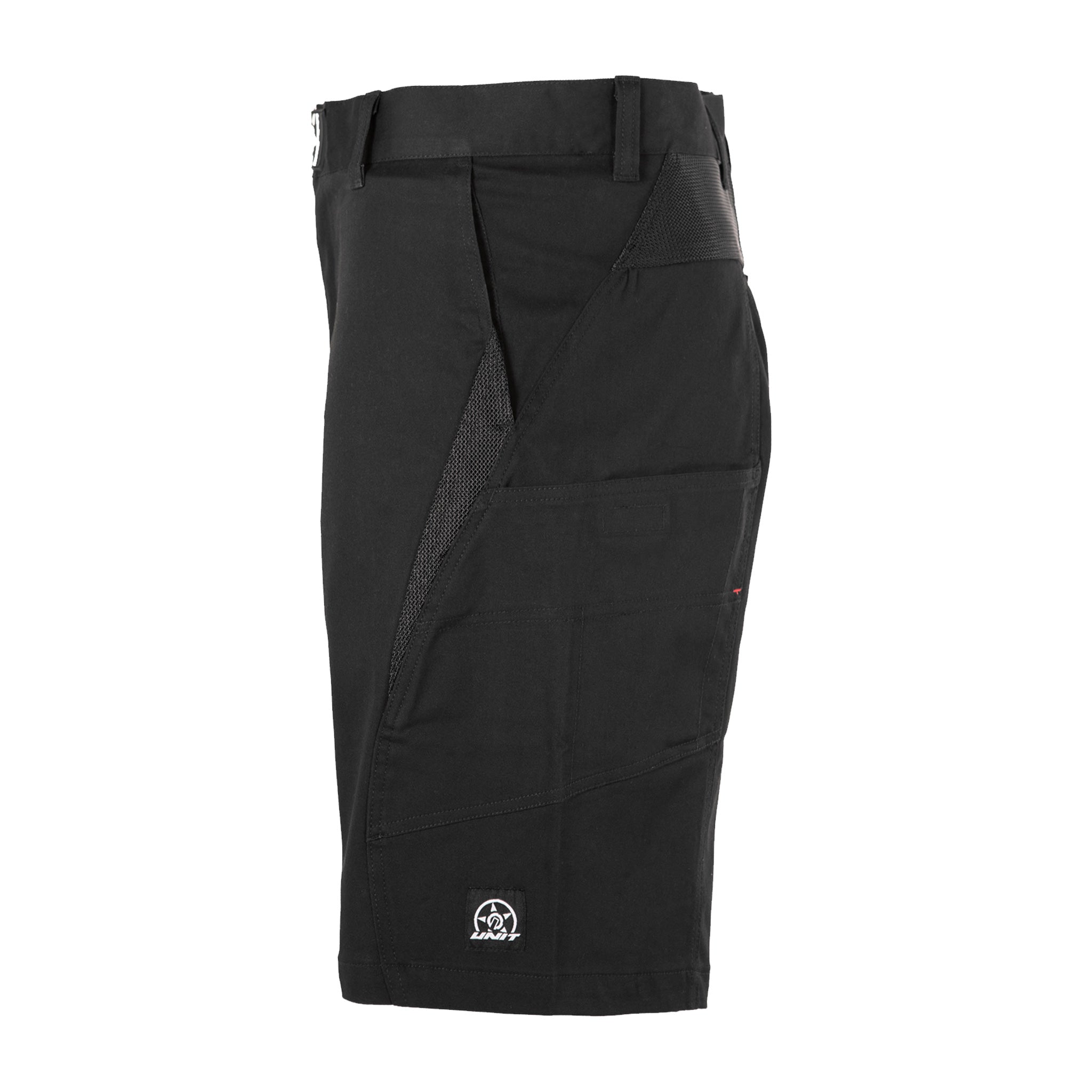 unit workwear missile work short in black