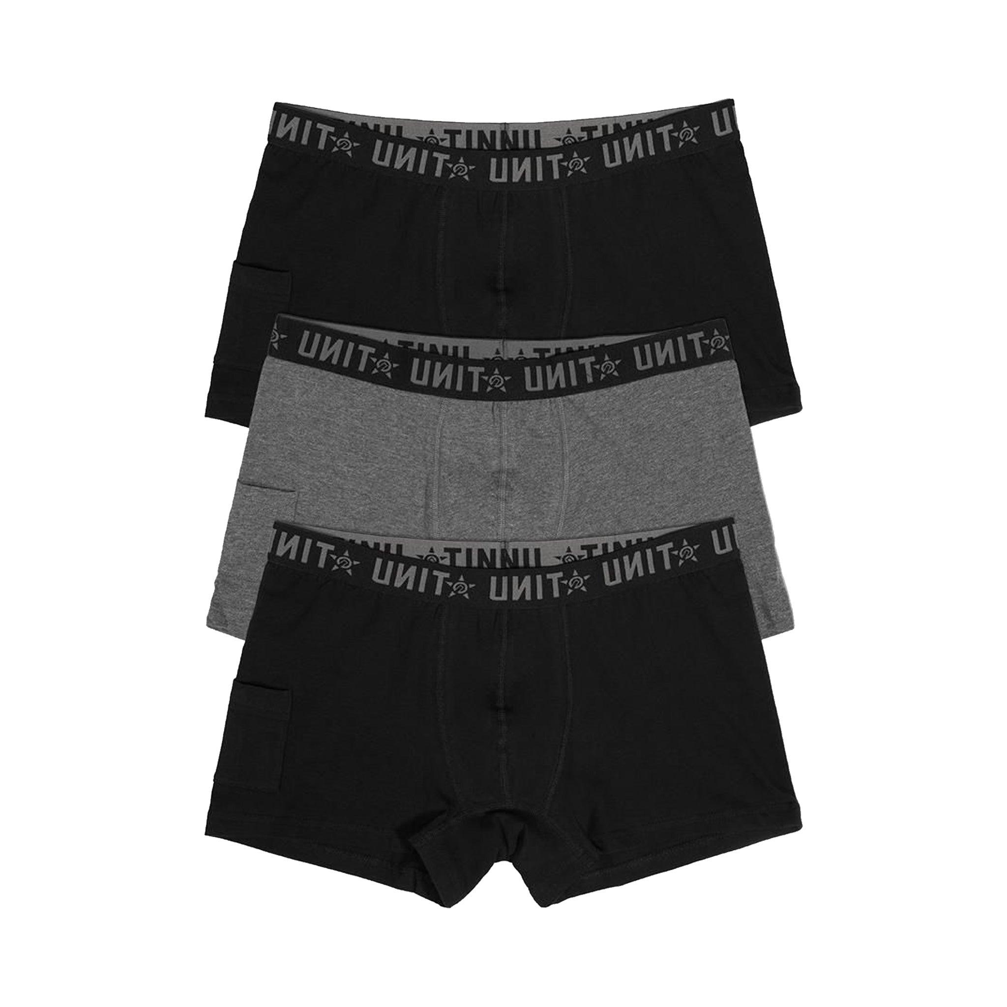 unit workwear day to day underwear 3 pack multi coloured