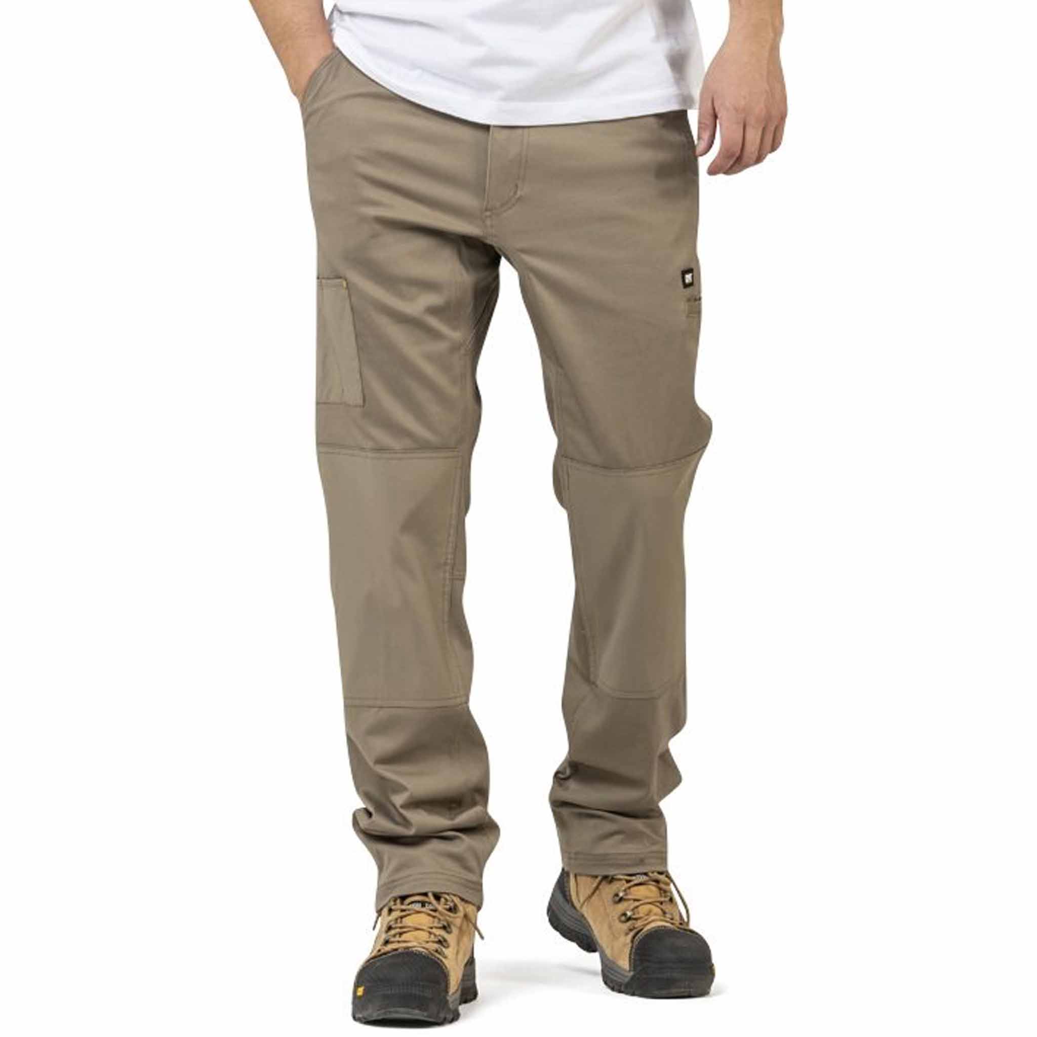 cat khaki machine pants