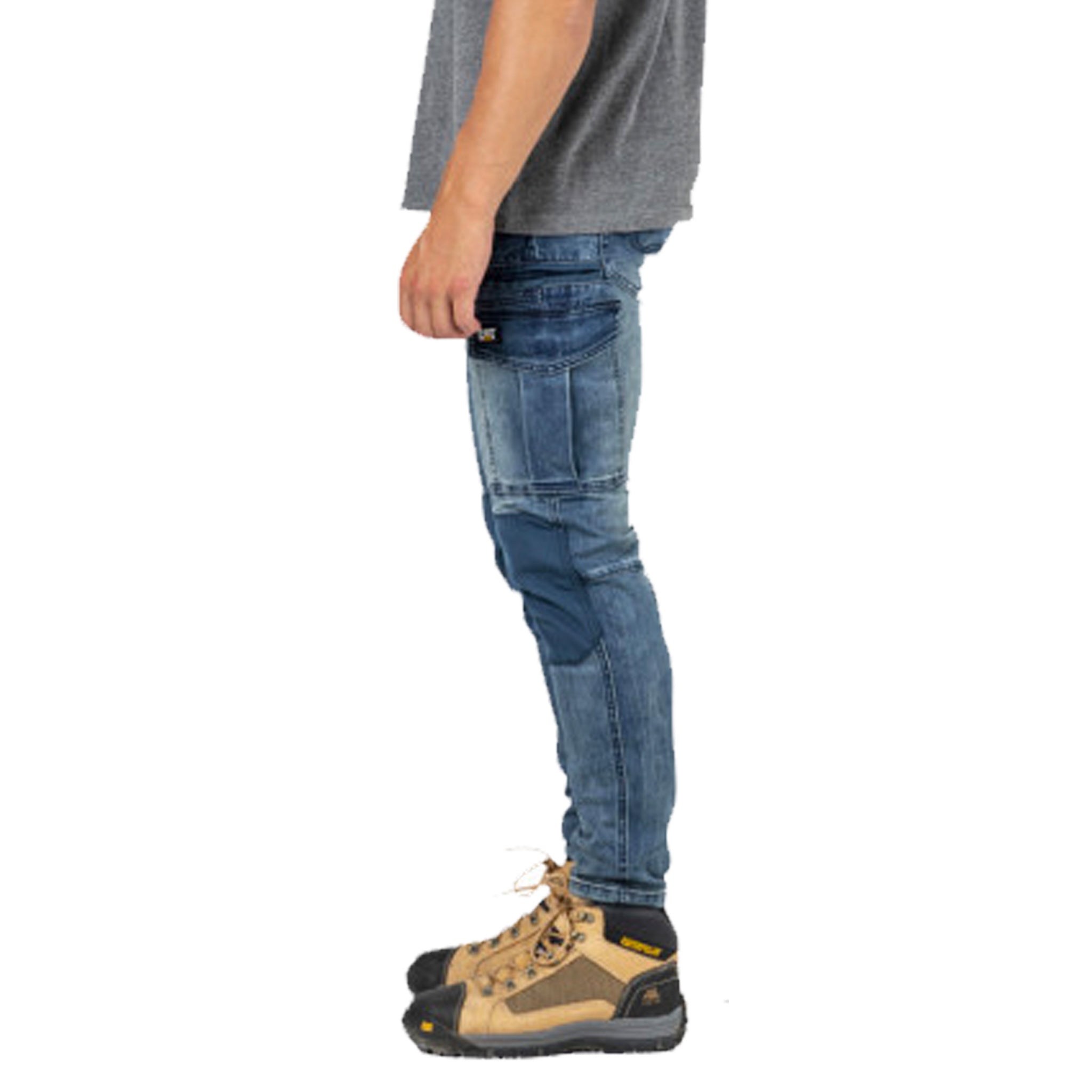 cat workwear mens dynamic pant in denim