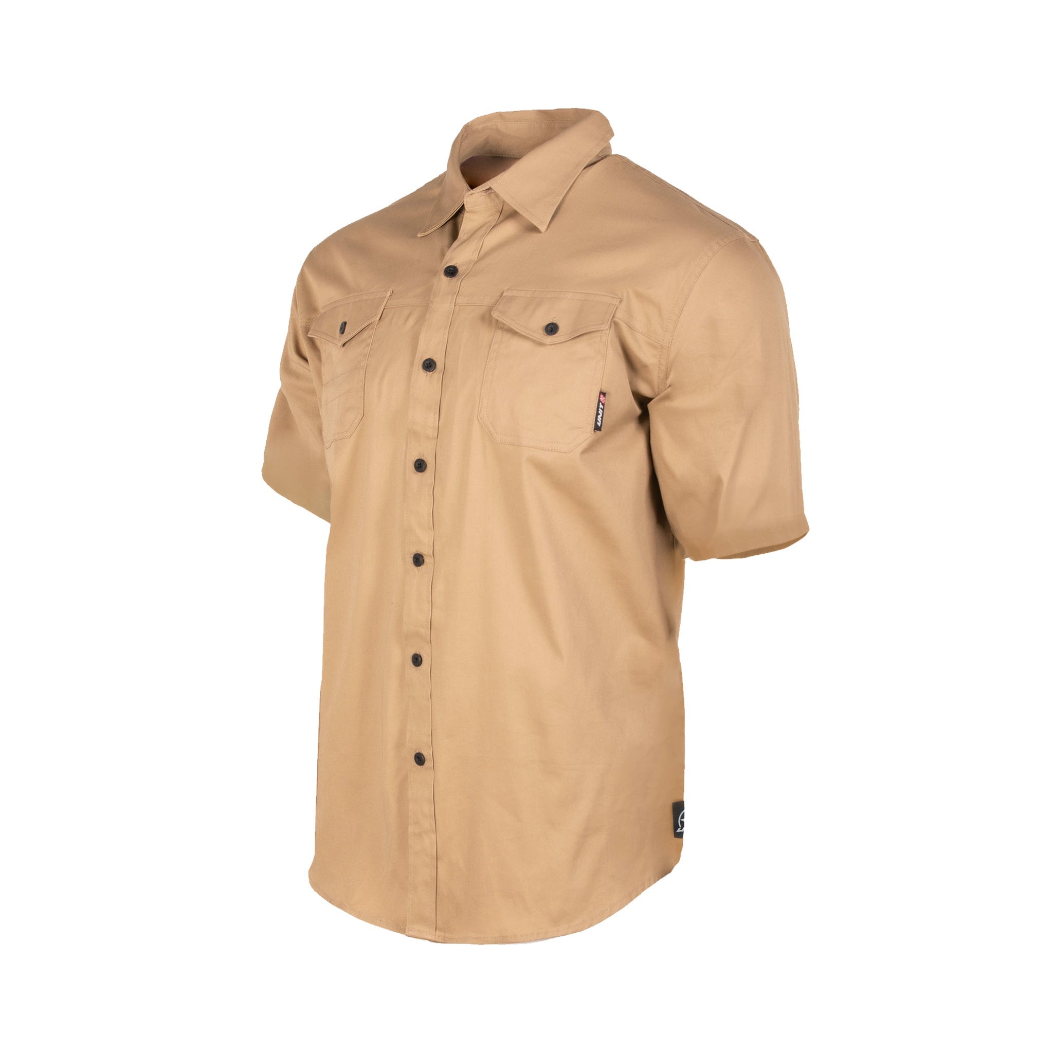 craftman short sleeve shirt in khaki